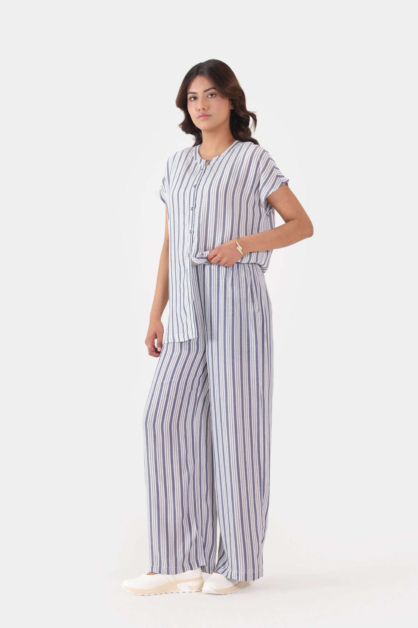 Yarn-Dyed Striped Trousers - Cougar Clothing