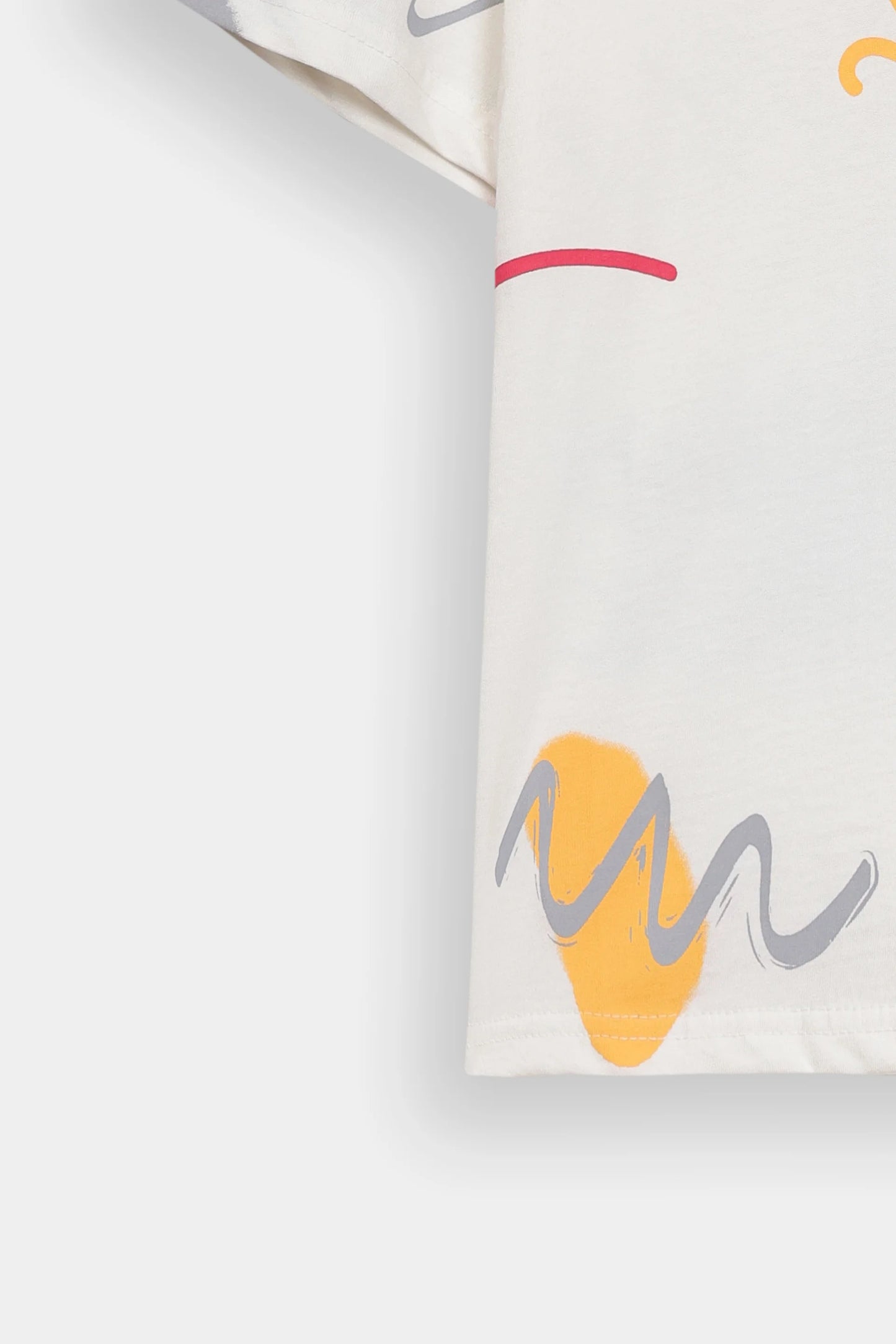 All-Over Printed Relaxed T-Shirt - Cougar Clothing