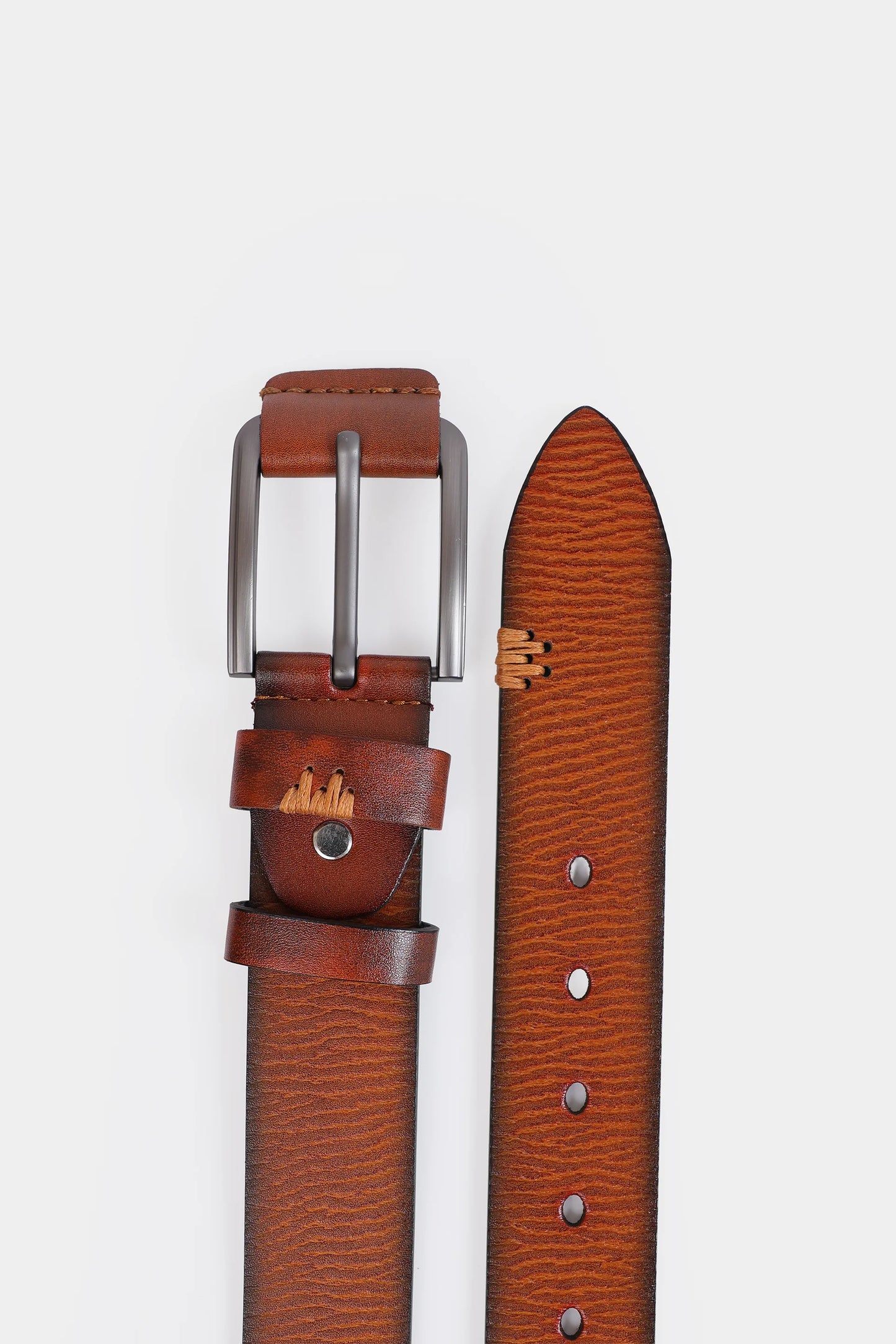 Textured Leather Belt - Cougar Clothing