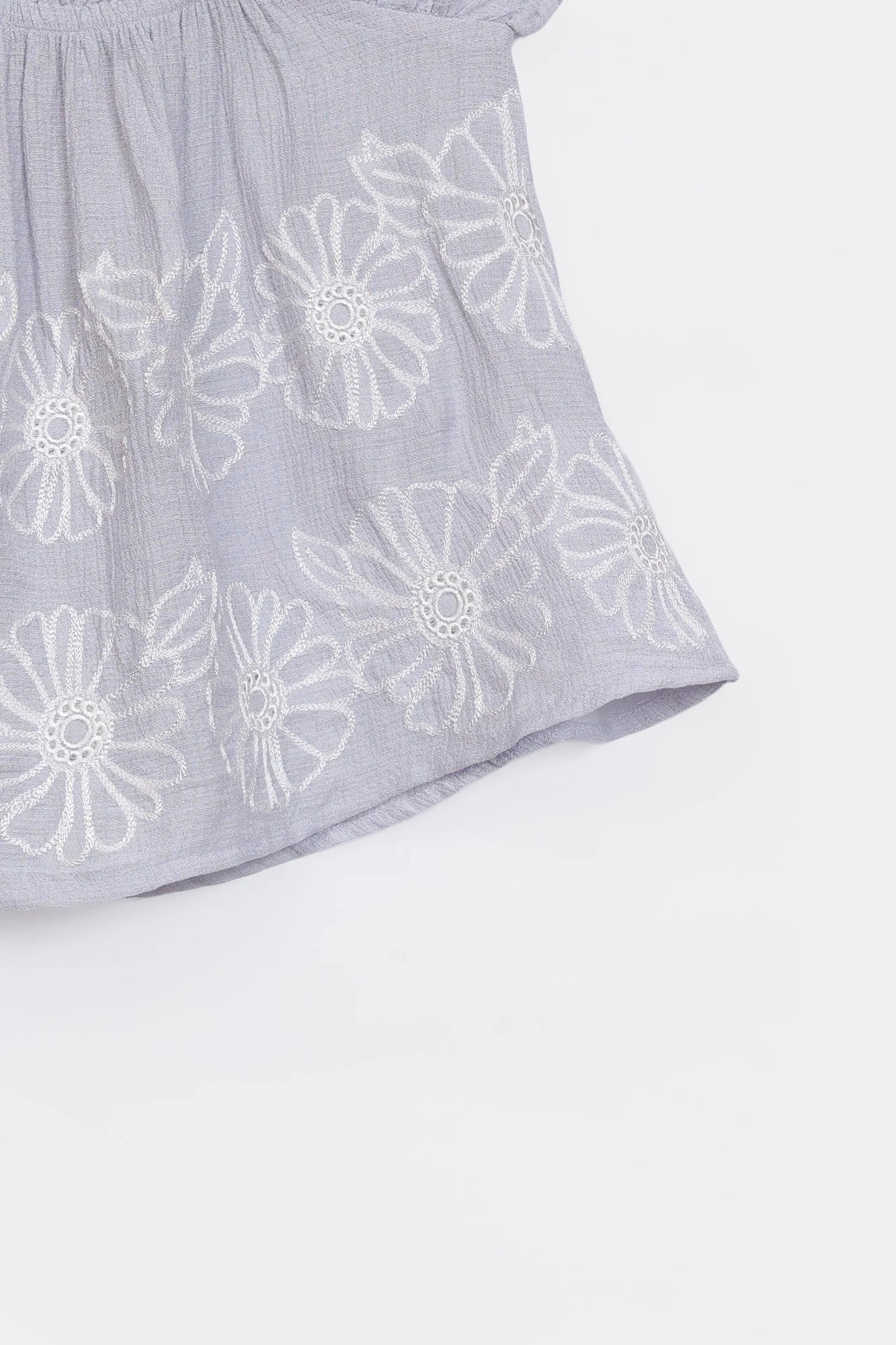 Floral Embroidered Top - Cougar Clothing
