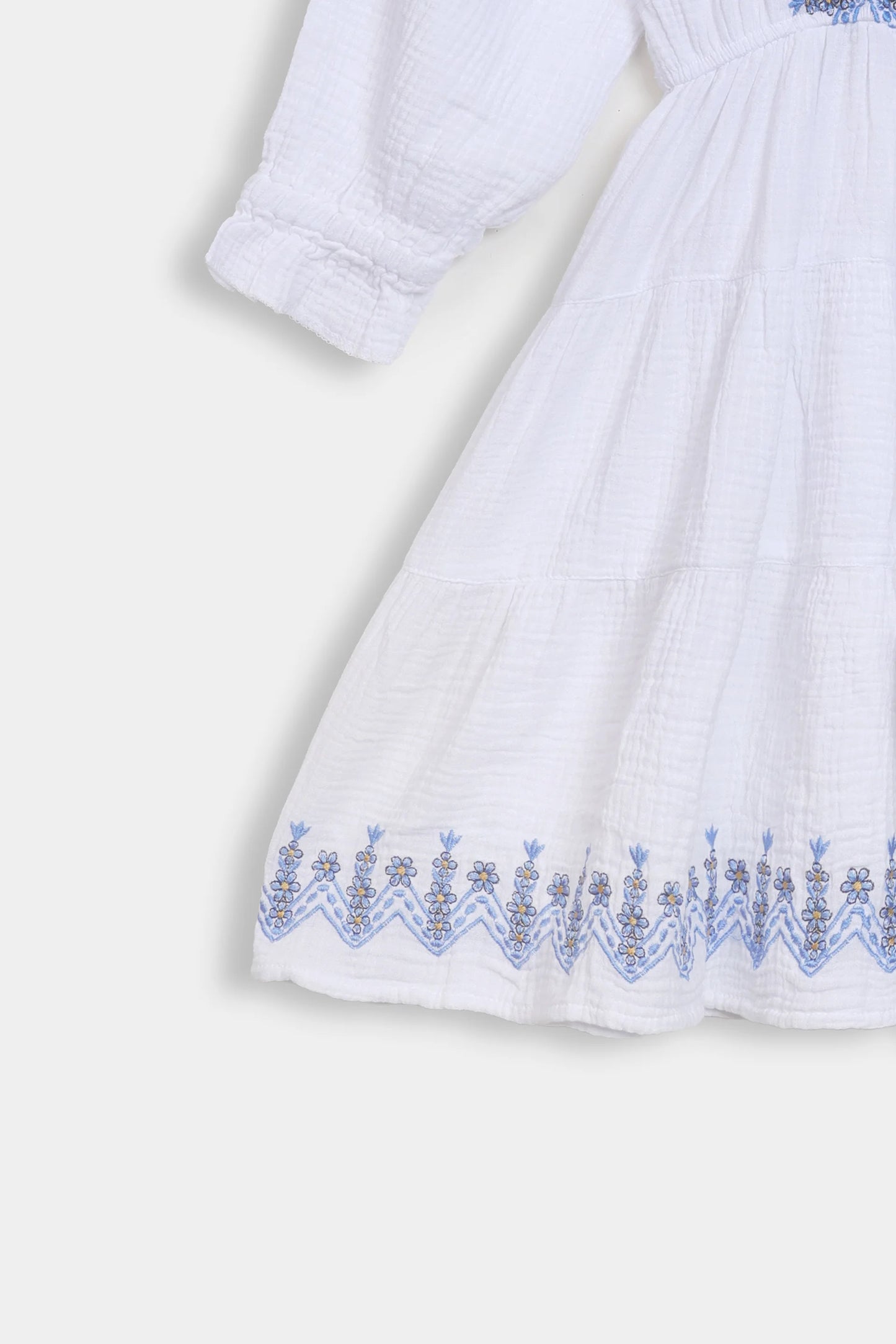 Muslin Embroidered Dress - Cougar Clothing