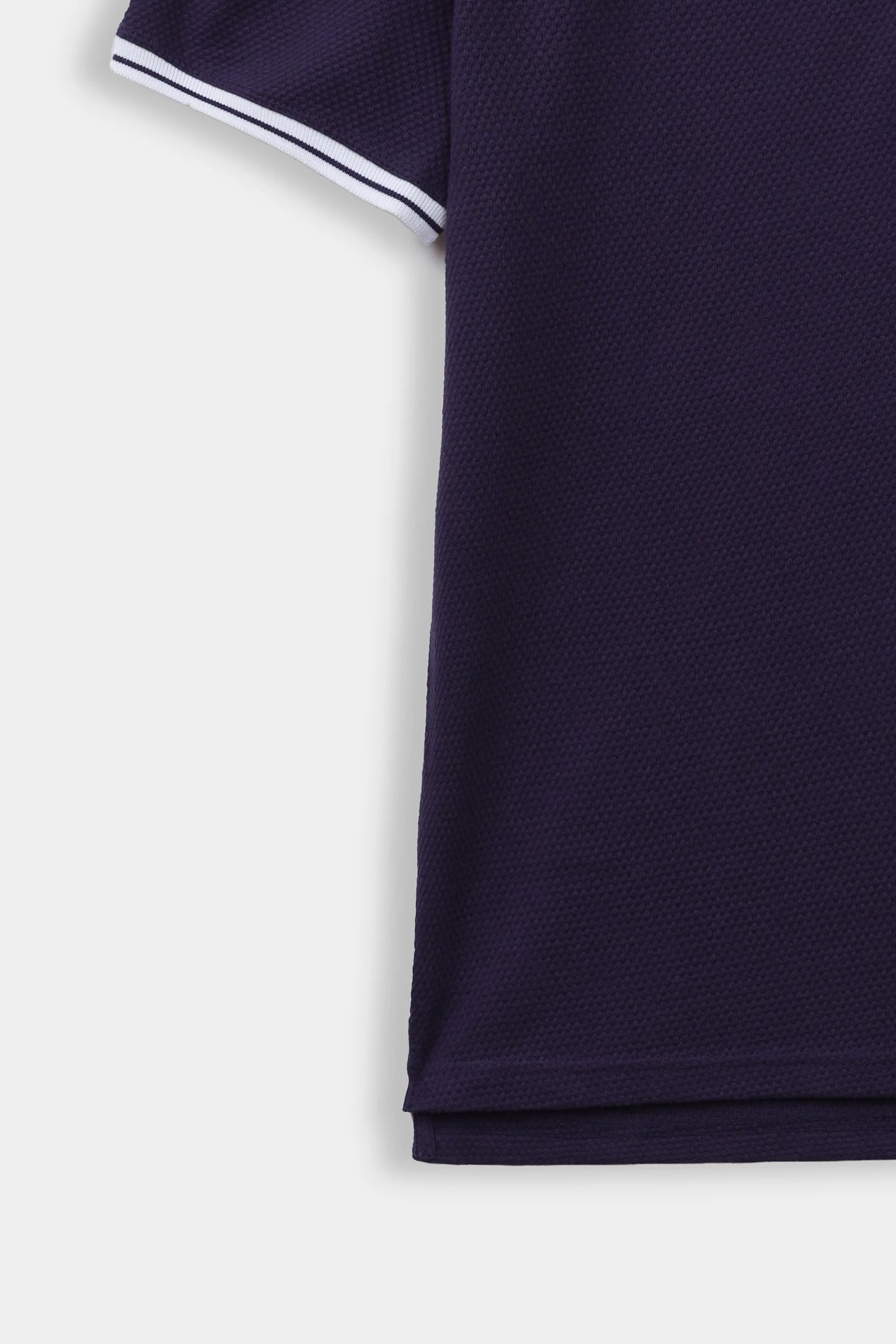 Quarter Zip Textured Polo - Cougar Clothing