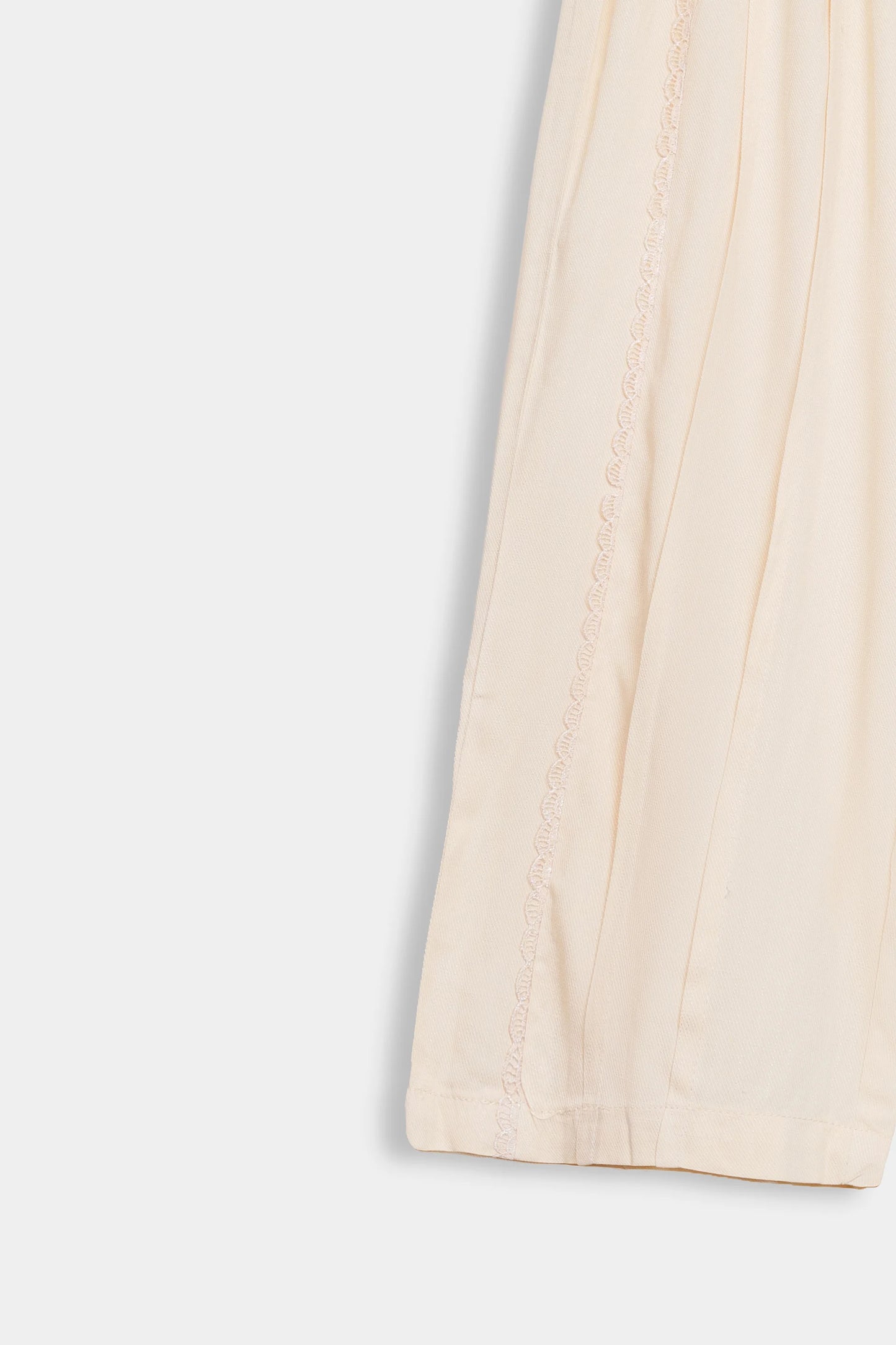 Pleated Trousers With Lace - Cougar Clothing