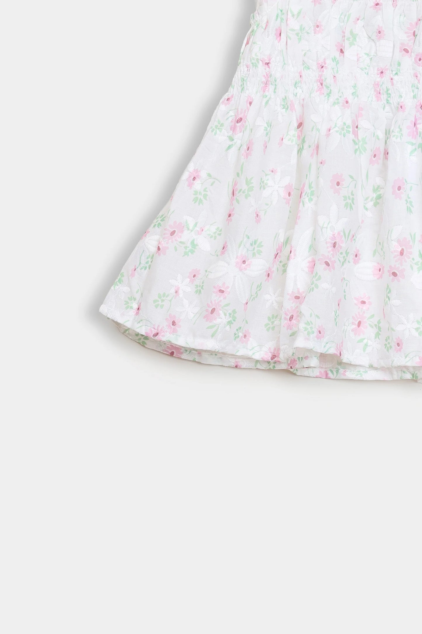Sleeveless Smocked Dress - Cougar Clothing