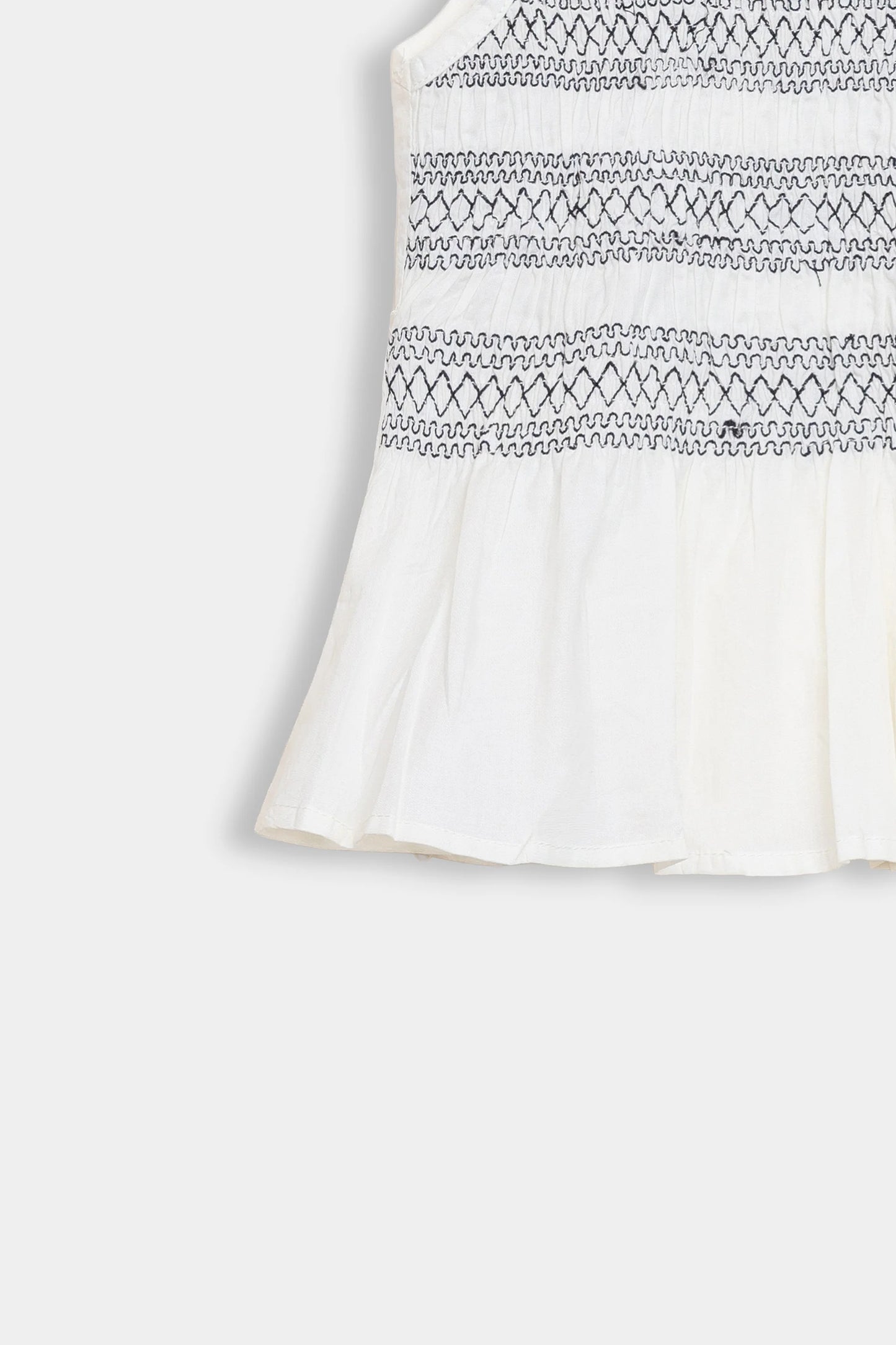 Smoked Embroidered Top - Cougar Clothing