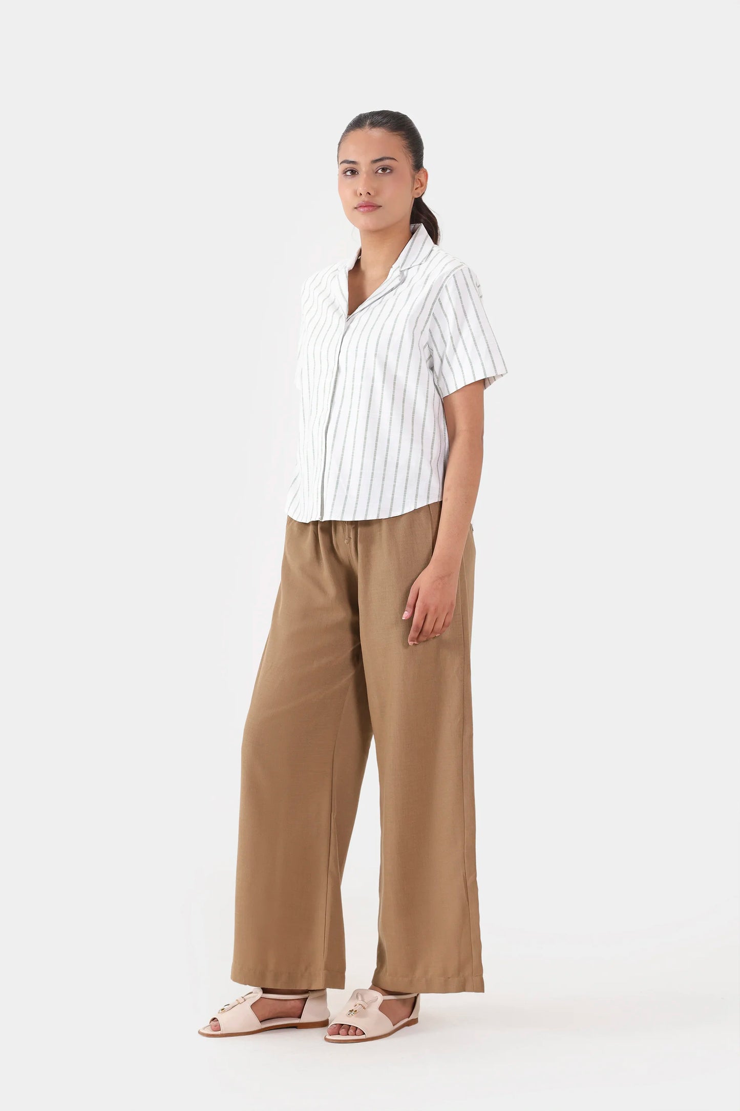 Striped Resort Collar Shirt - Cougar Clothing