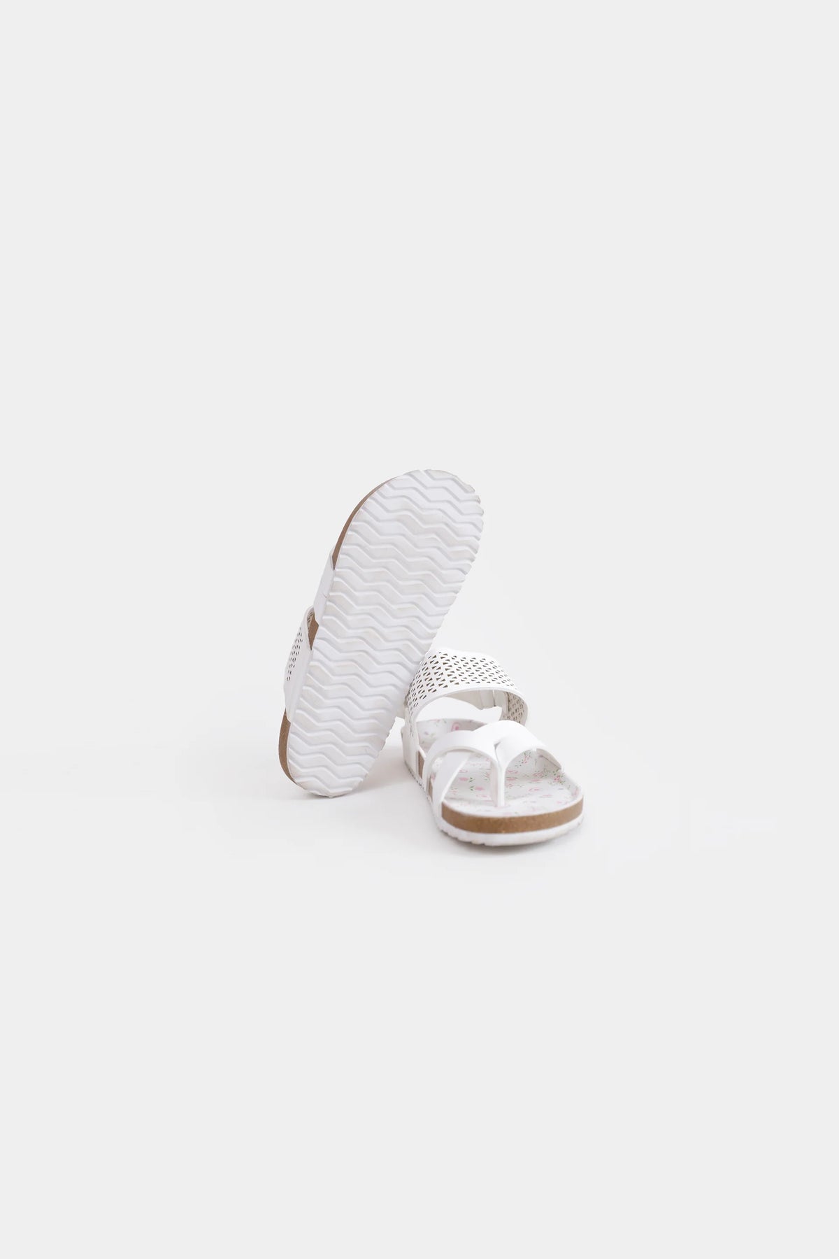 Ditsy Footbed Sandals - Cougar Clothing