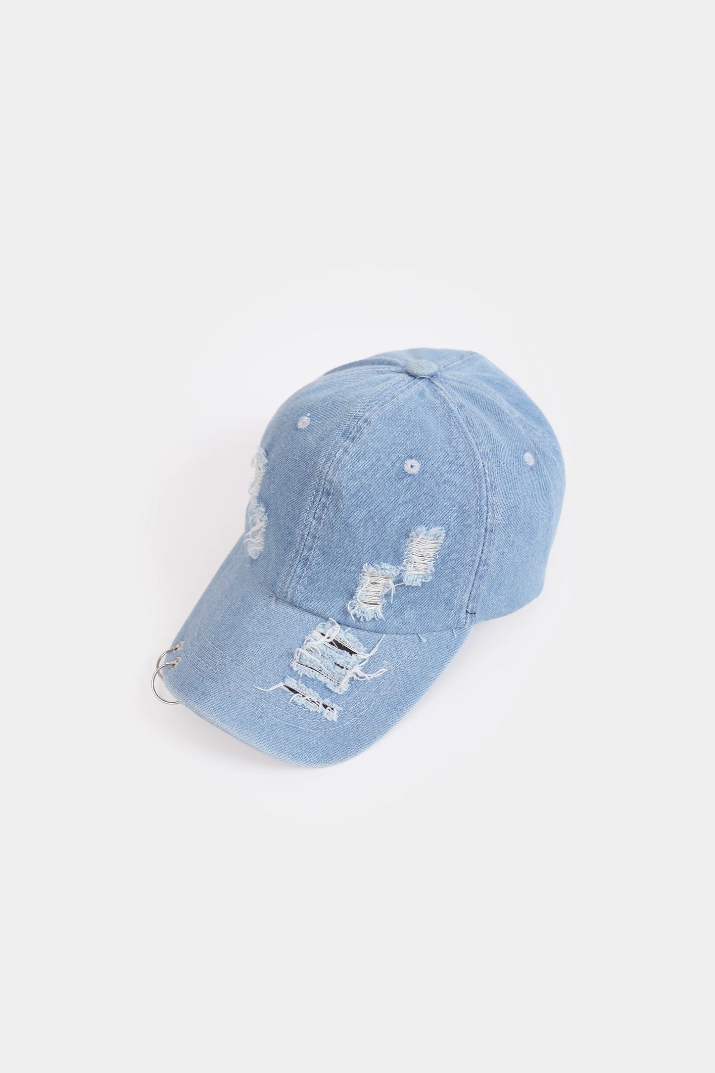 Distressed Denim P-Cap - Cougar Clothing