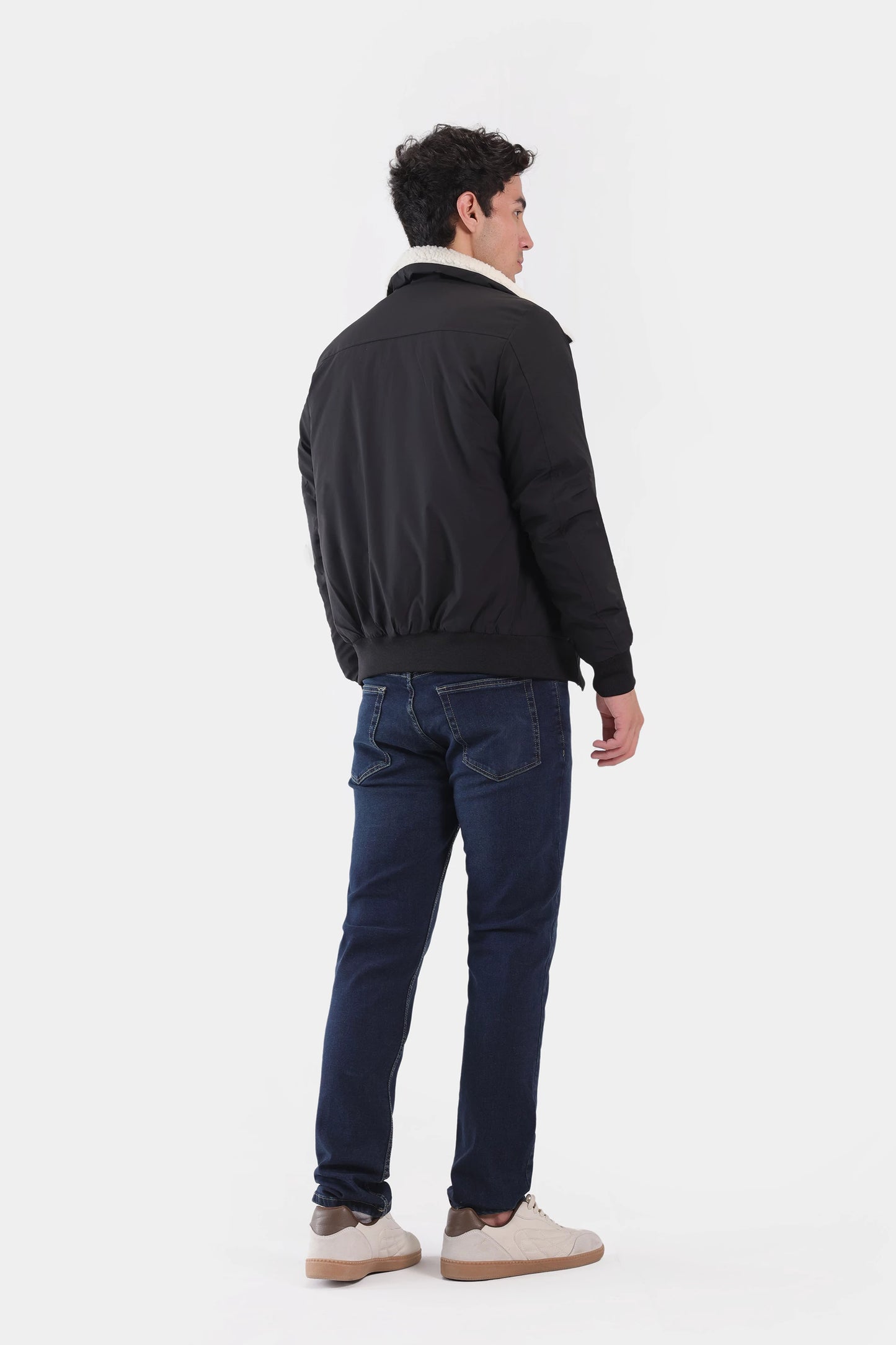 Contrast Sherpa Collar Jacket - Cougar Clothing