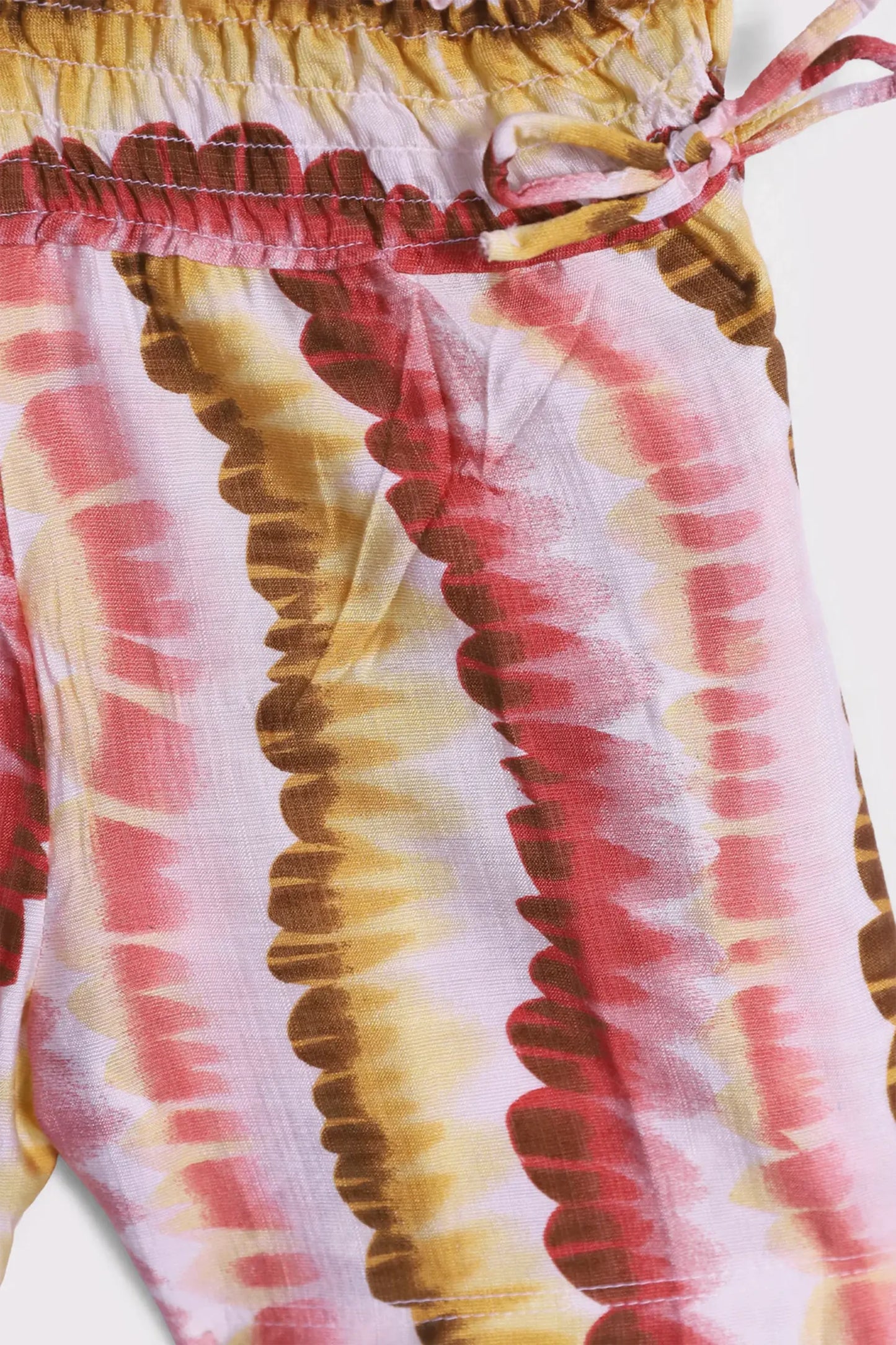 Smocked Waist Printed Shorts - Cougar Clothing
