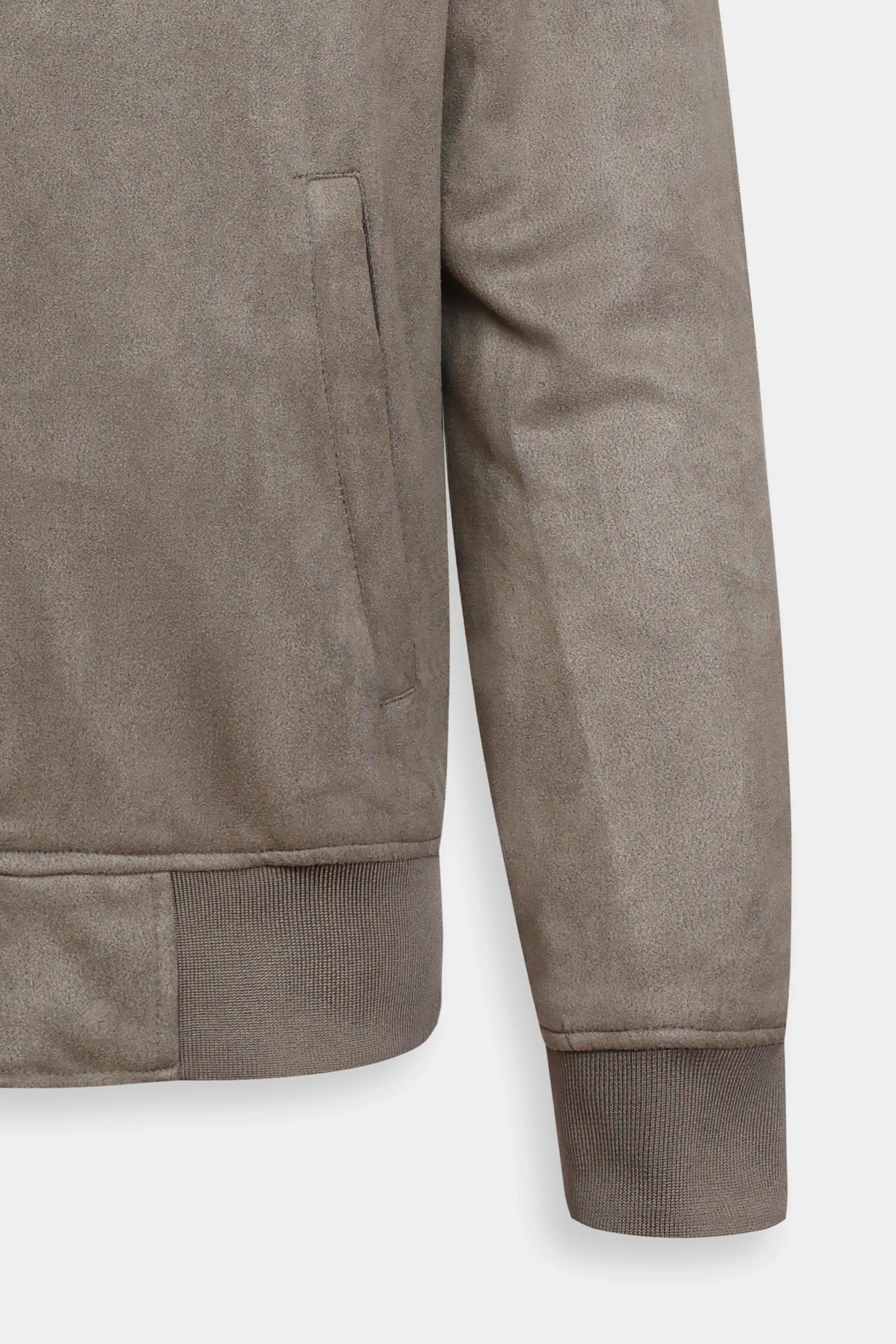 Faux Suede Raglan Jacket - Cougar Clothing