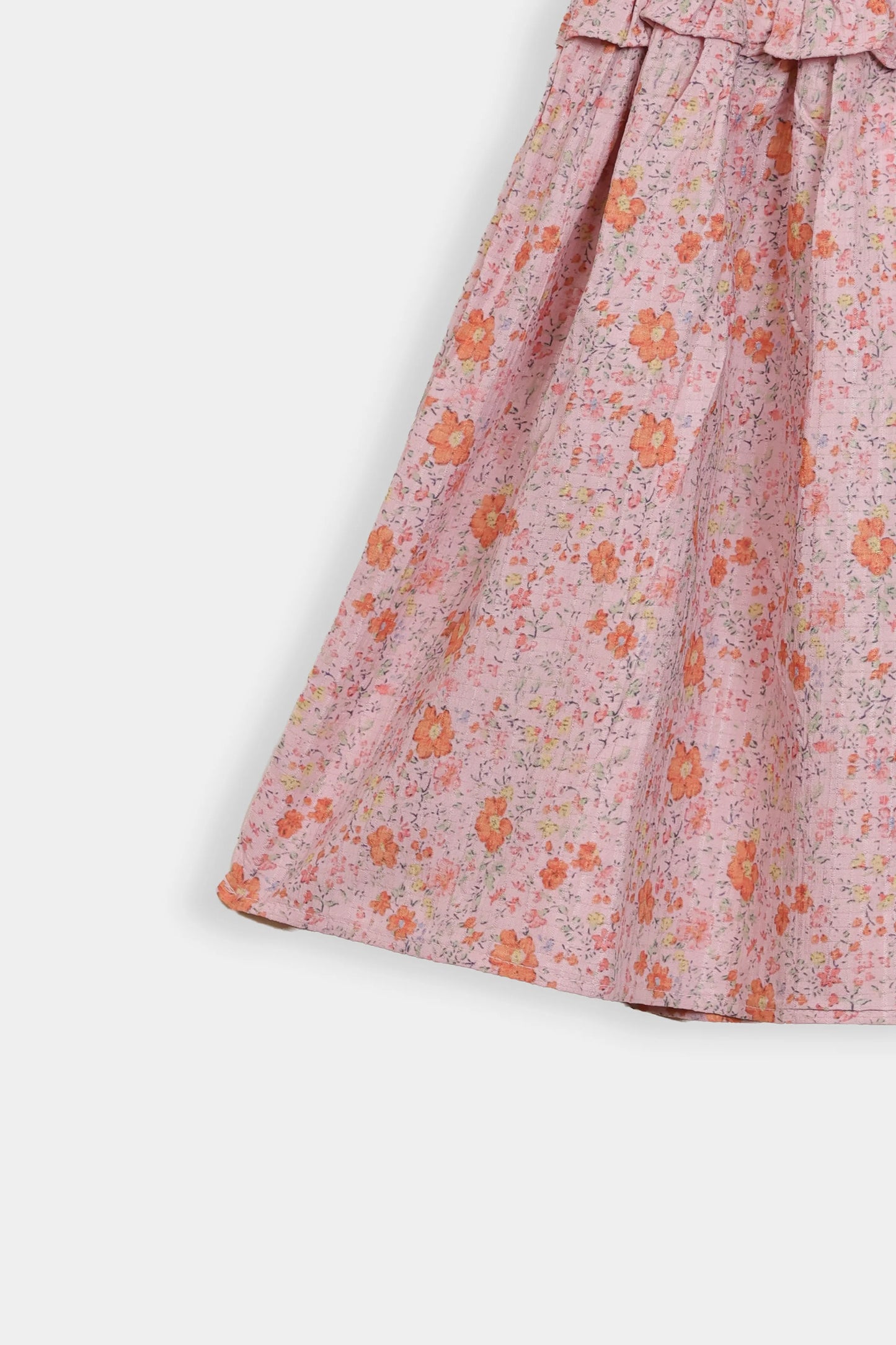 Printed Ruffle Dress - Cougar Clothing