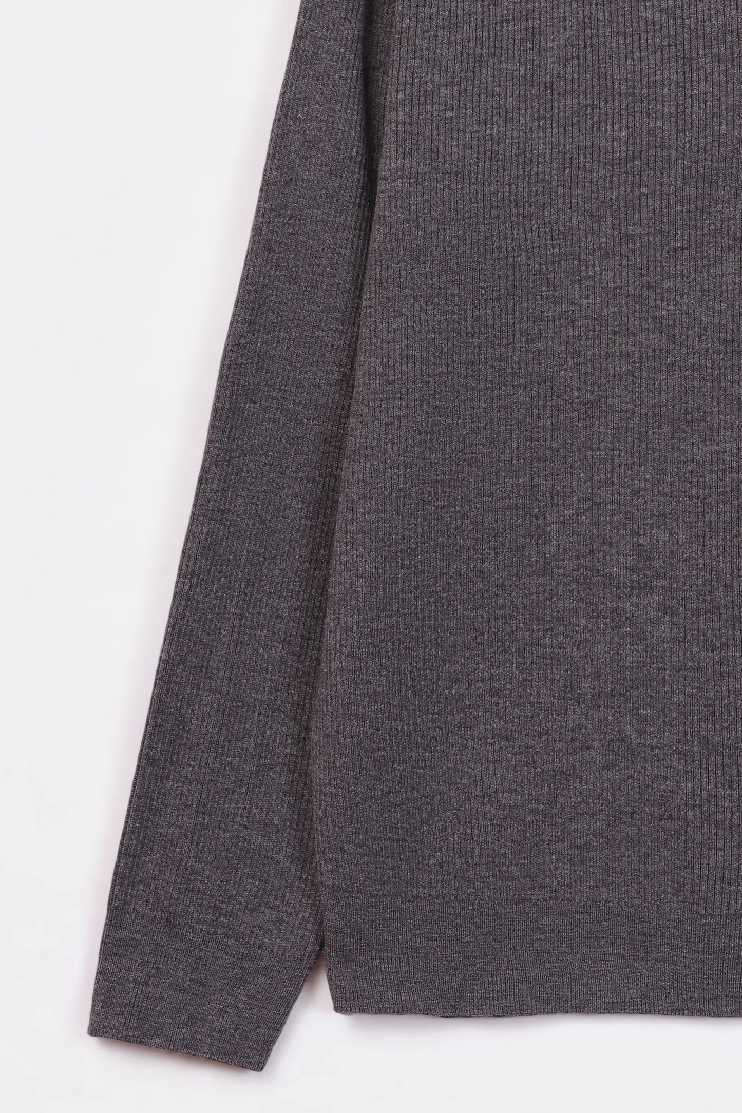 Rib Knit Quarter Sweater - Cougar Clothing