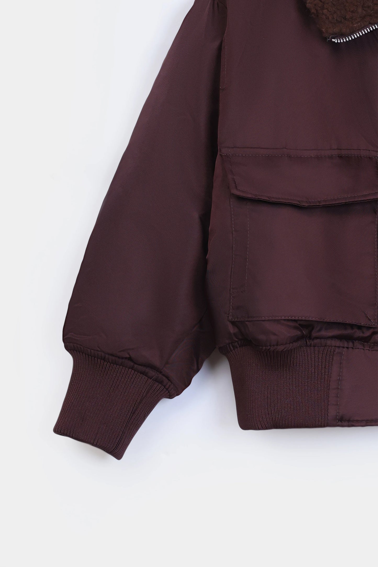 Cropped Bomber Jacket