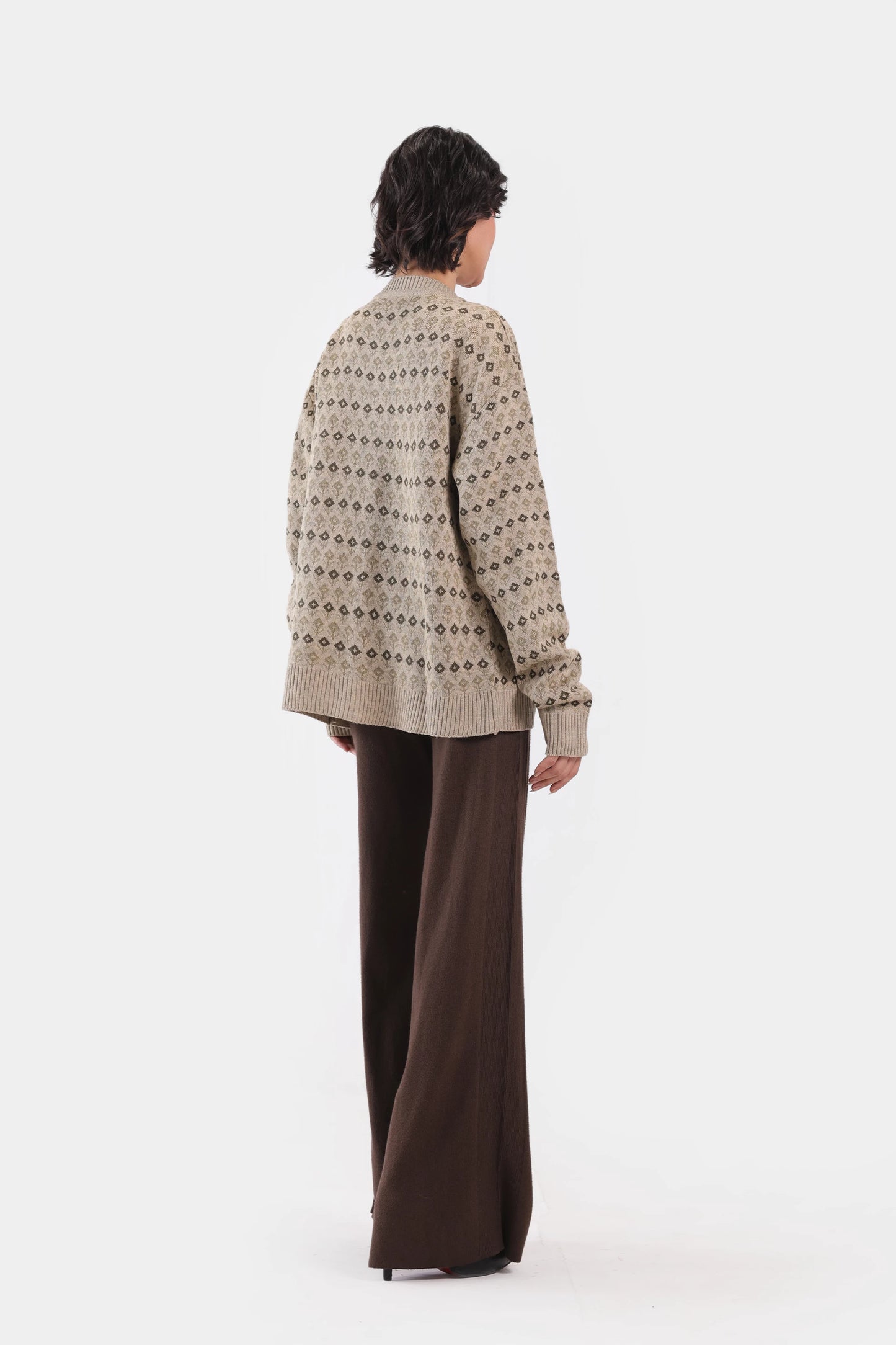 Jacquard Knit Cardigan - Cougar Clothing