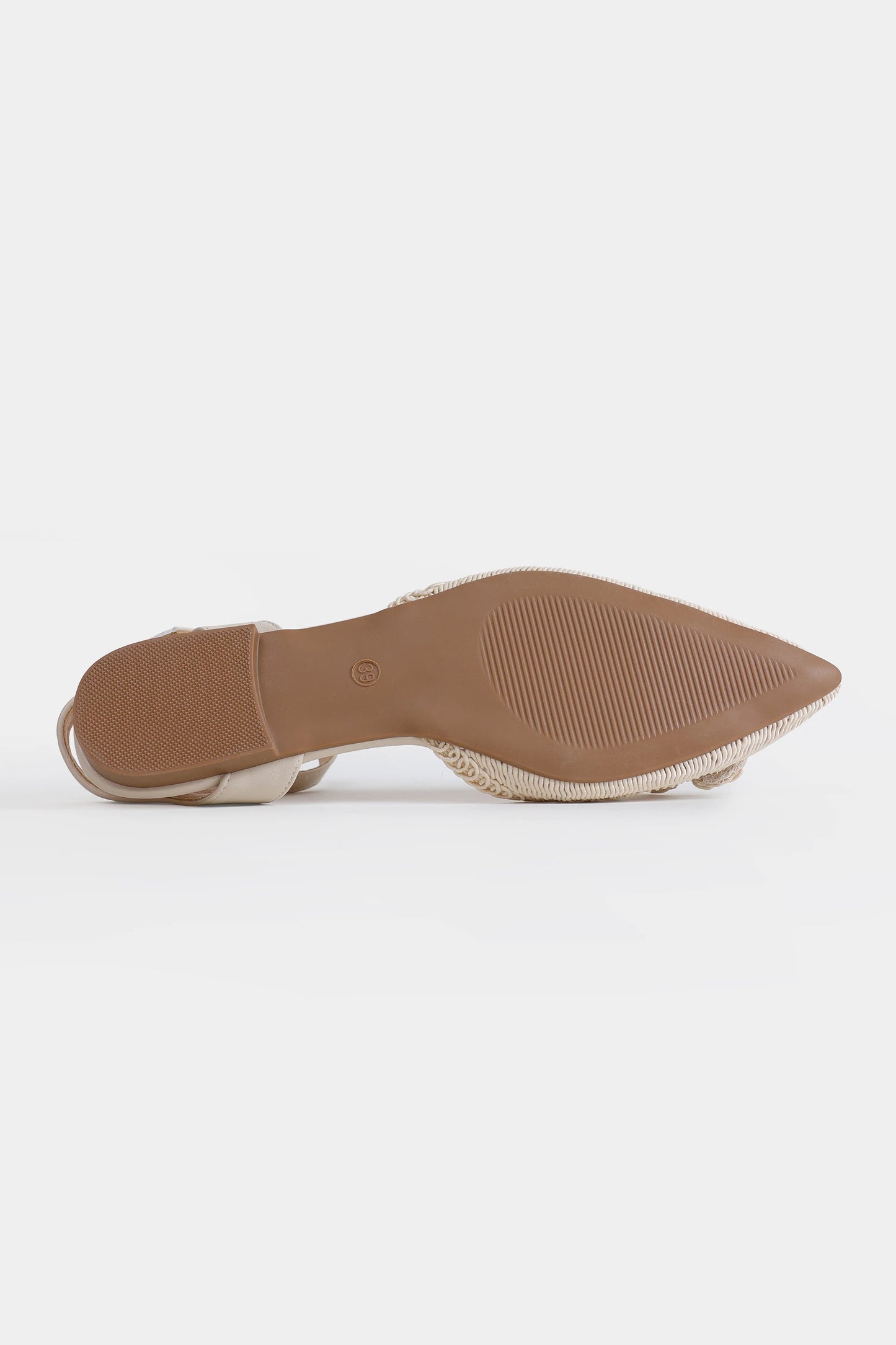 Embroidered Slingback Sandals - Cougar Clothing