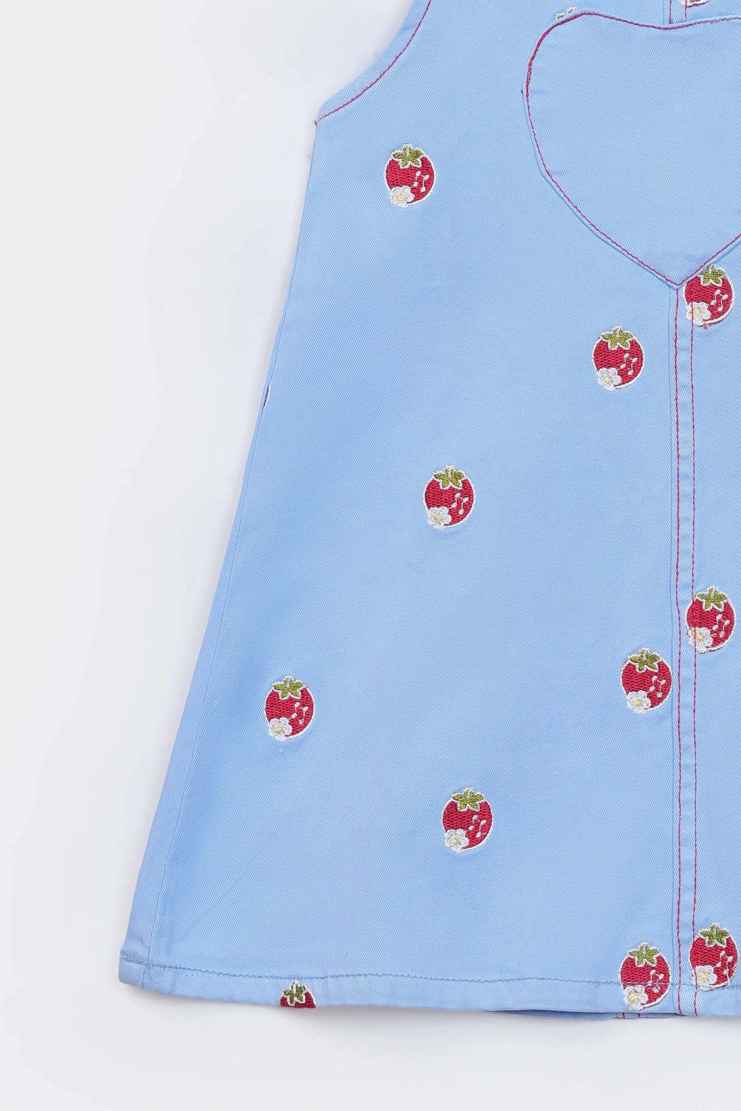 Embroidered Denim Dress - Cougar Clothing