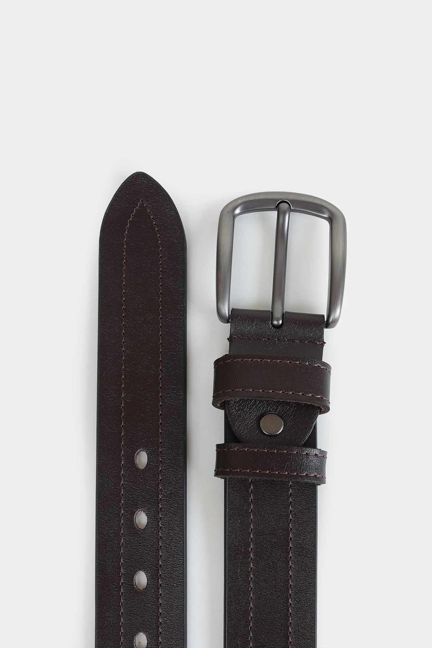Textured Leather Belt - Cougar Clothing