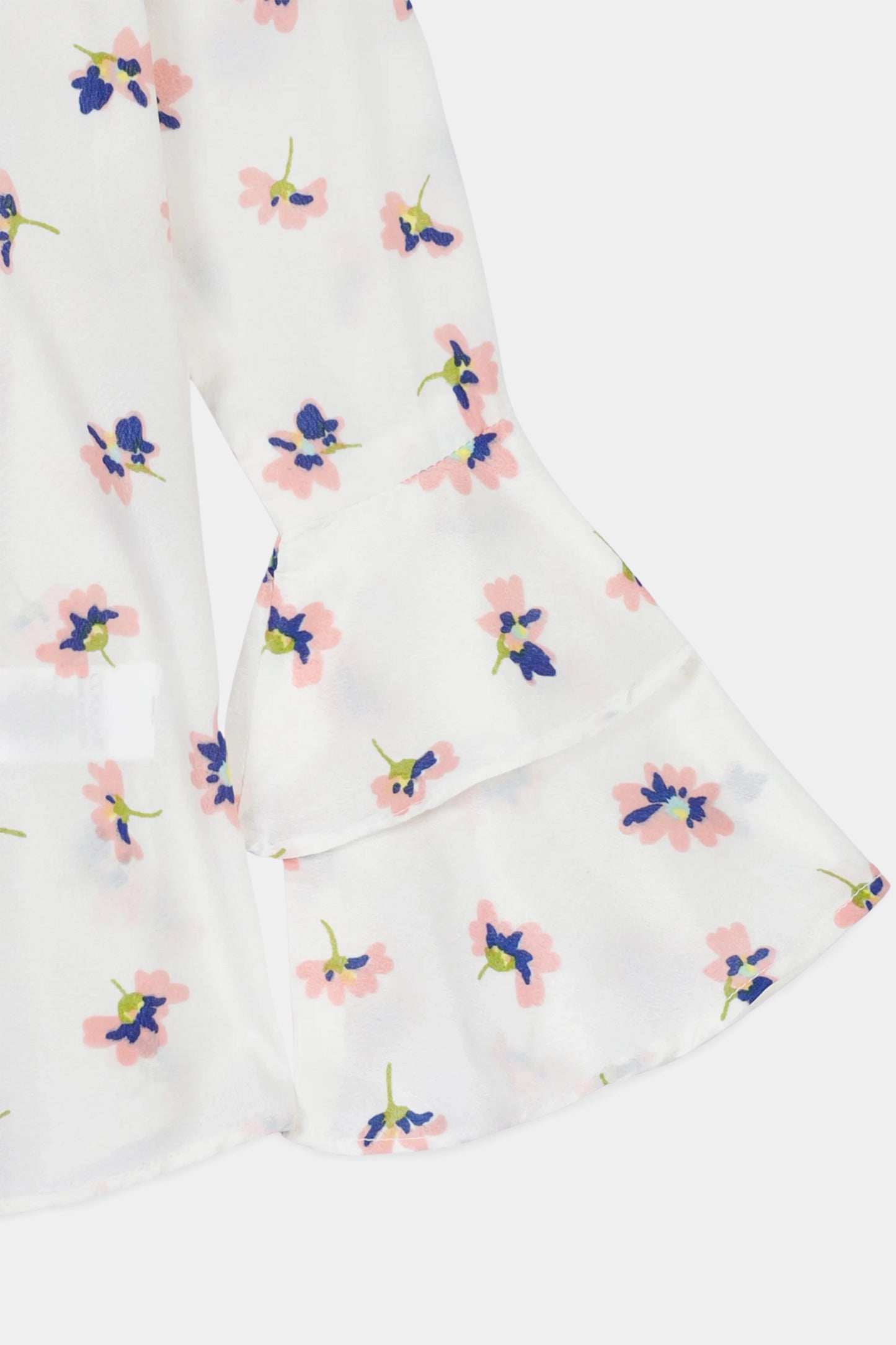 All Over Printed Top With Flounce Sleeves - Cougar Clothing
