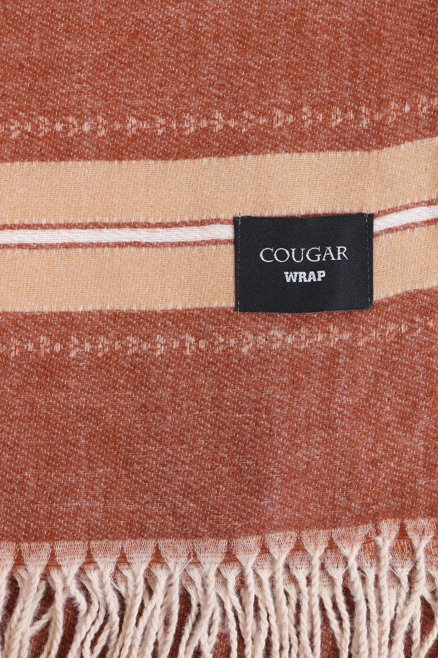 Striped Knitted Shawl - Cougar Clothing