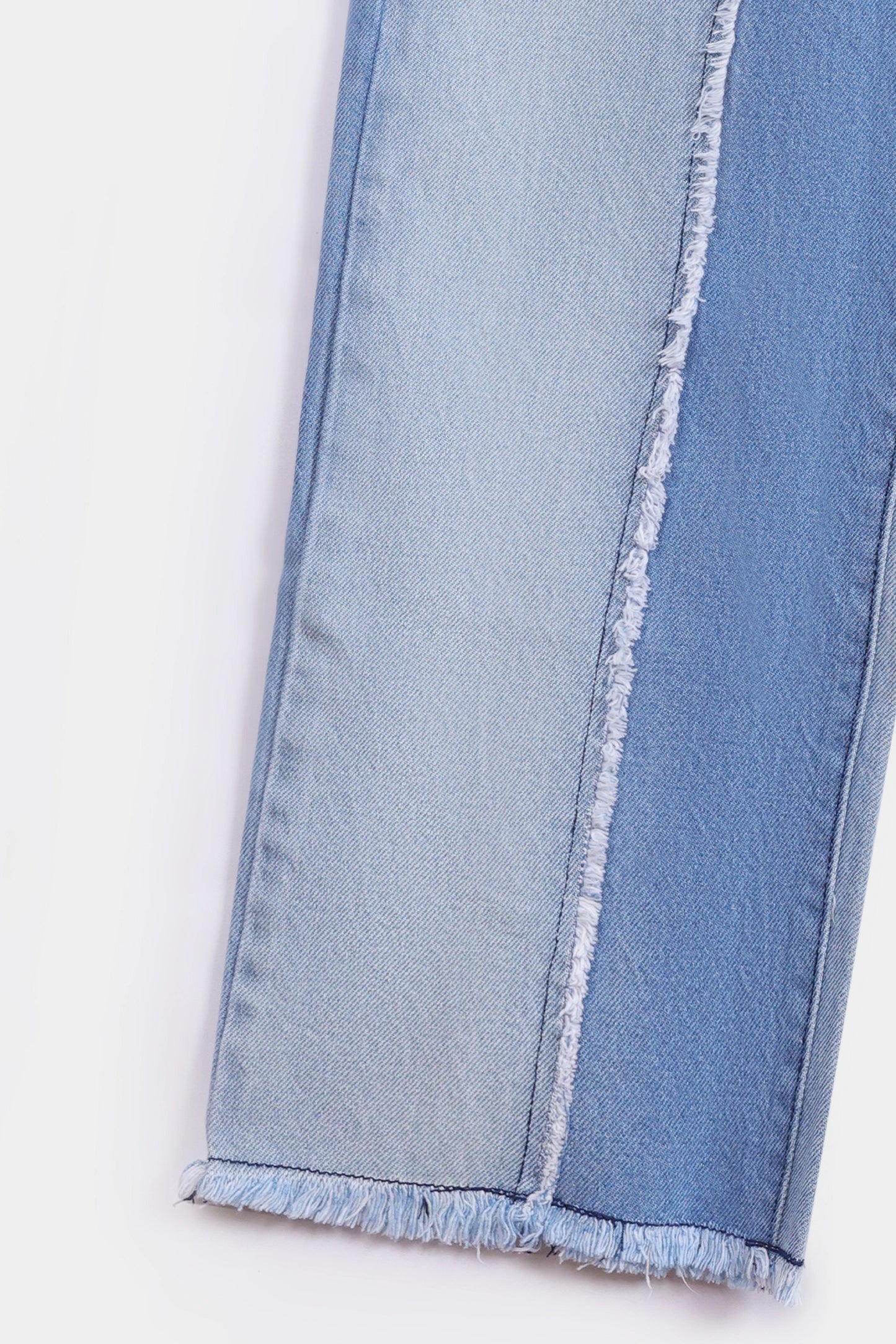Straight Stretch Fit Two Tone Jeans - Cougar Clothing