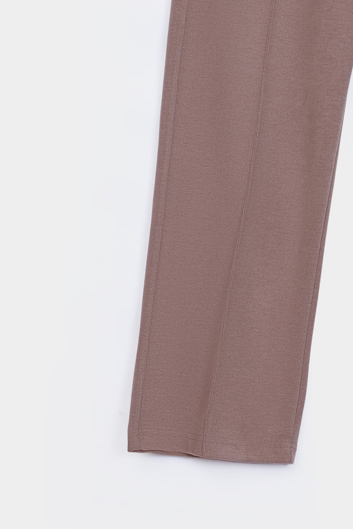 Flat Back Rib Knit Trousers - Cougar Clothing