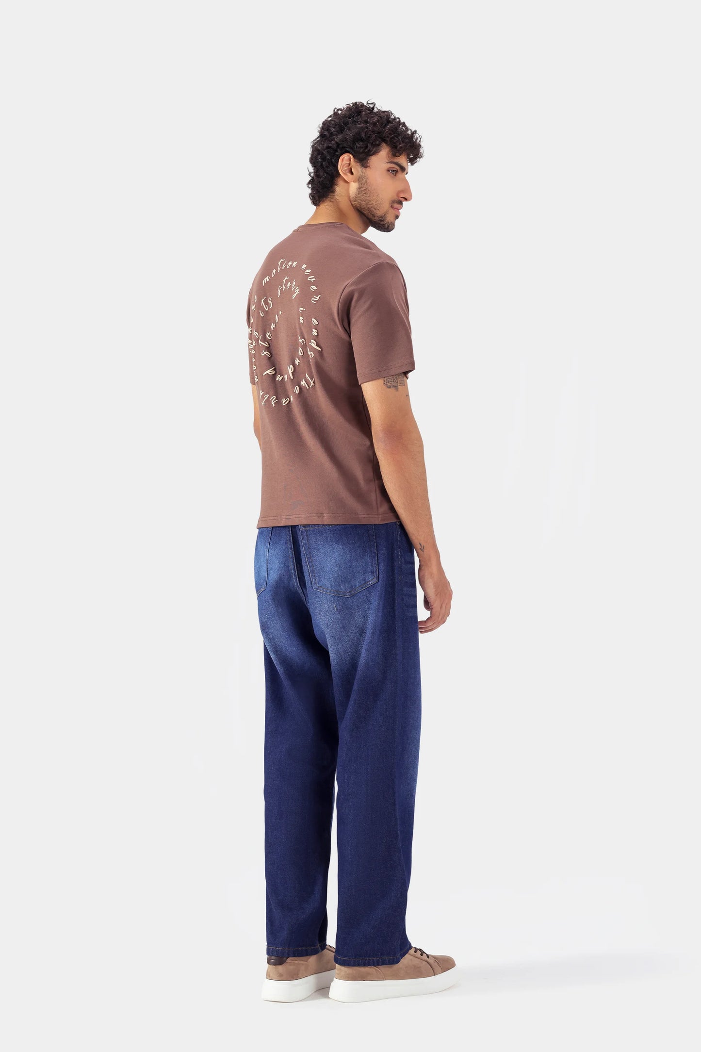 Puff Printed Earth Scripted T-Shirt - Cougar Clothing