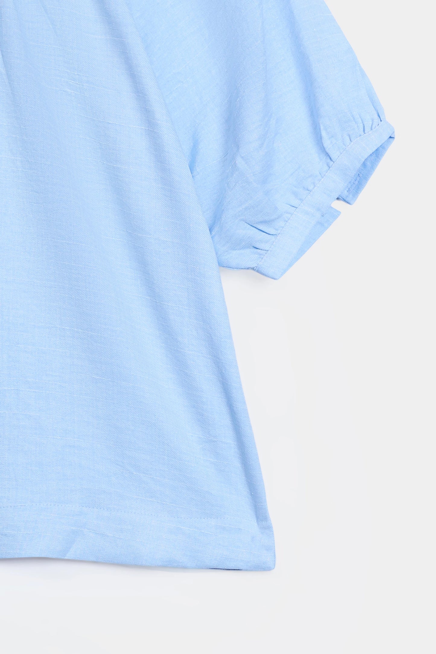Top With Puff Sleeves - Cougar Clothing