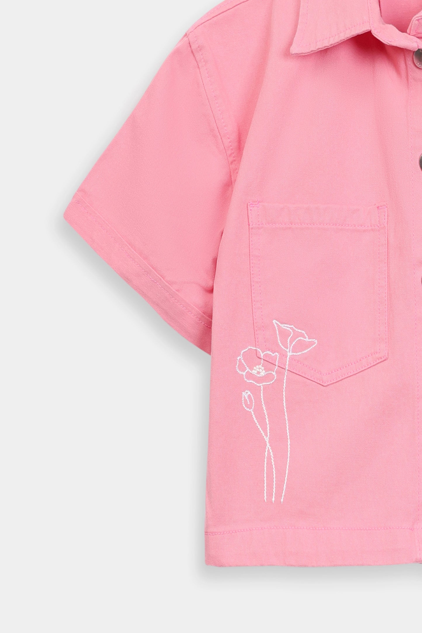 Twill Short Sleeved Shirt - Cougar Clothing