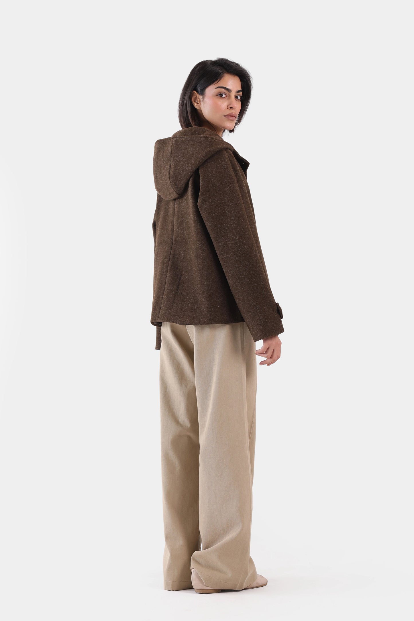 Hooded Button-Down Coat - Cougar Clothing