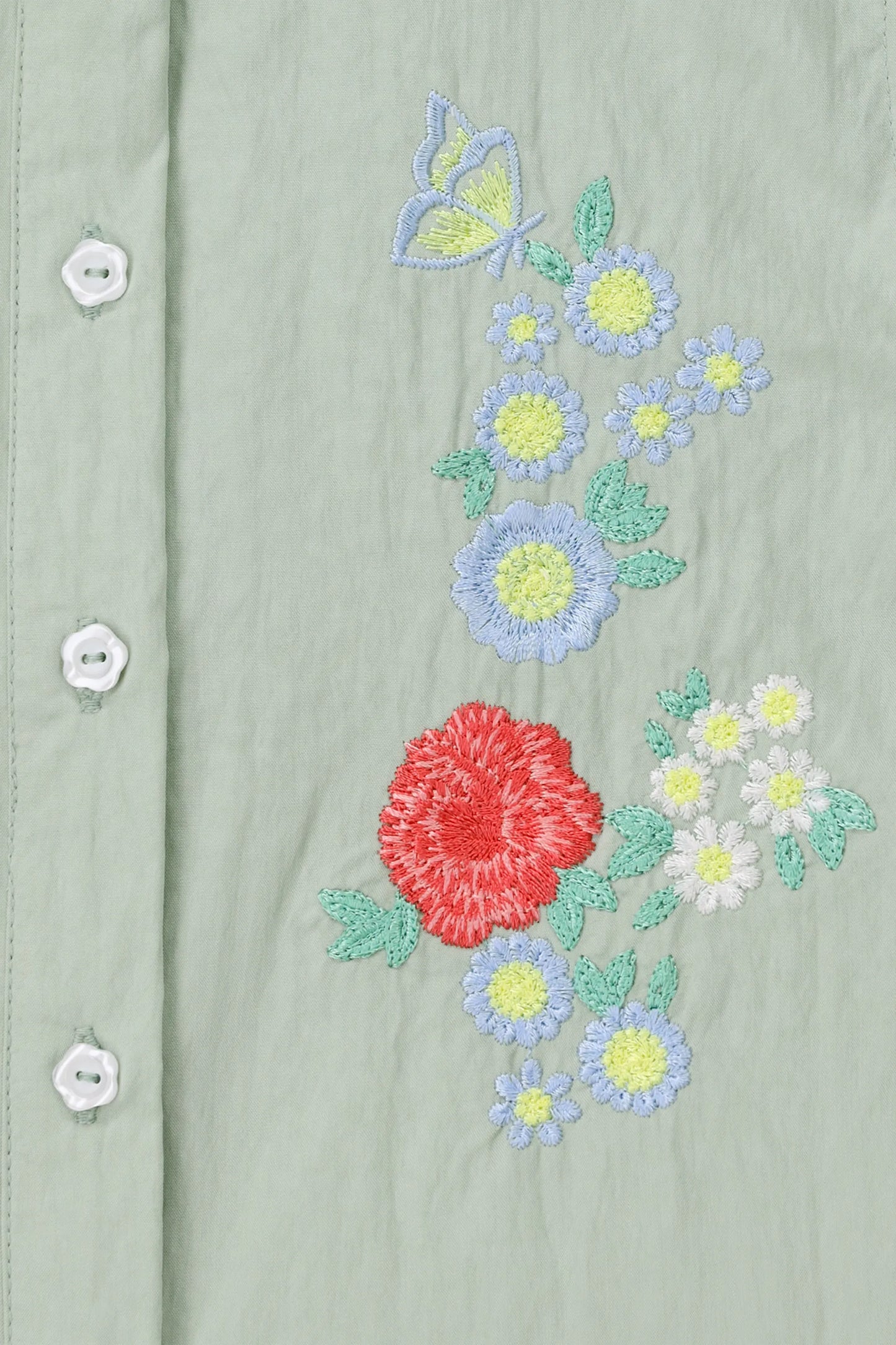 Embroidered Button-Down Shirt - Cougar Clothing