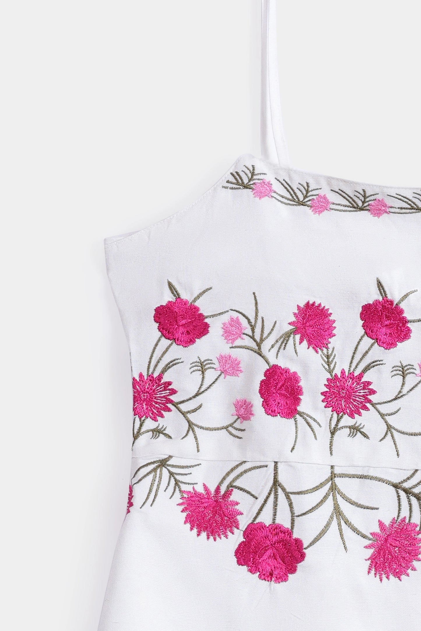 Embroidered Strappy Peplum - Cougar Clothing