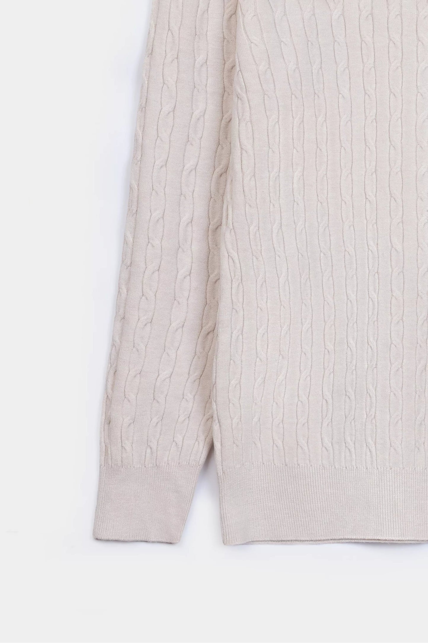 Crew Neck Wool-Blend Sweater - Cougar Clothing