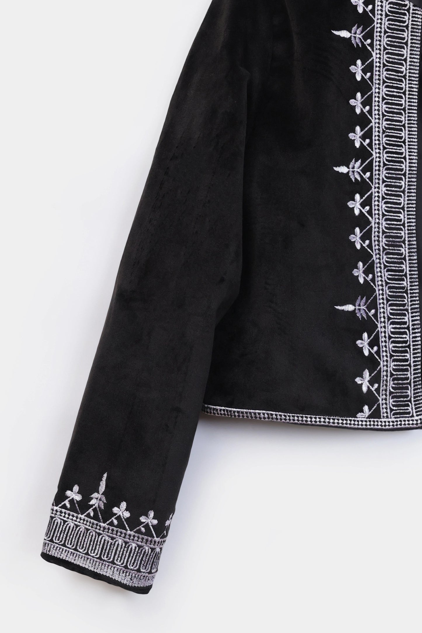 Embroidered Velvet Jacket - Cougar Clothing