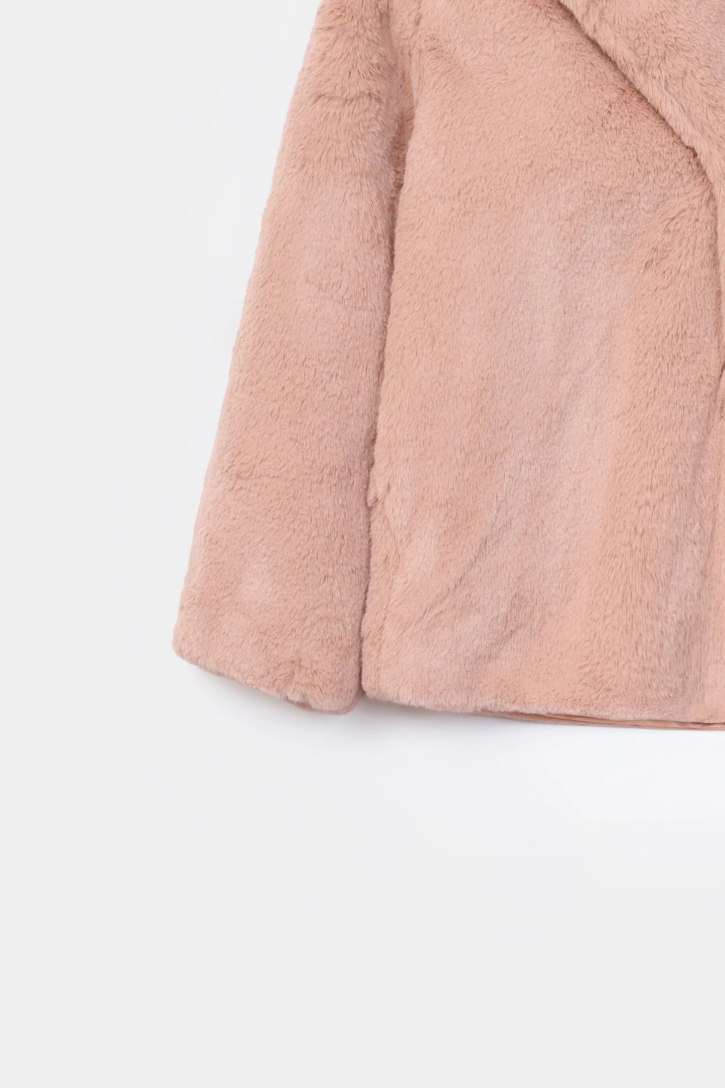 Shawl Collar Faux Fur Jacket - Cougar Clothing