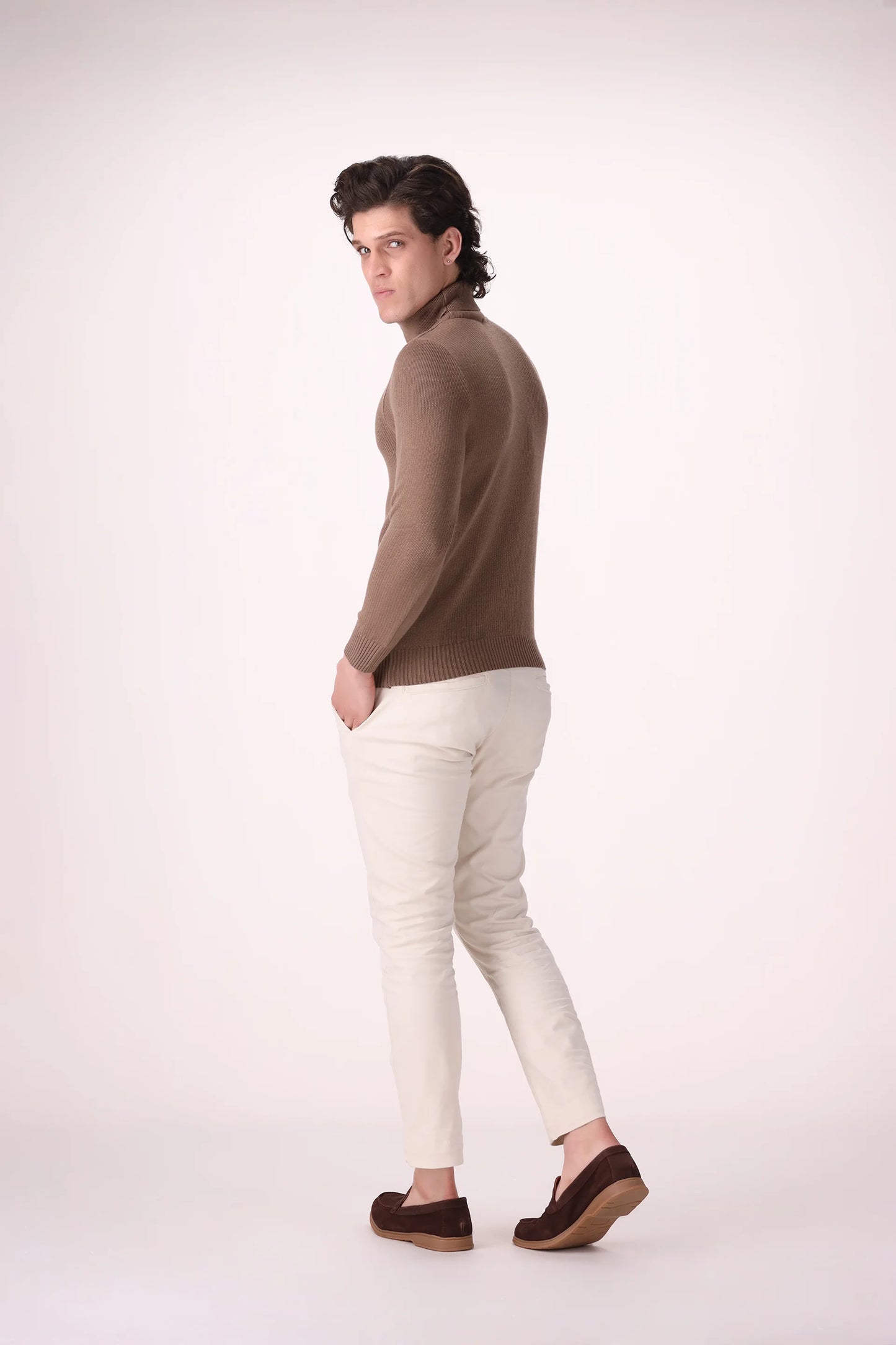 Extra Fine Roll Neck Sweater - Cougar Clothing