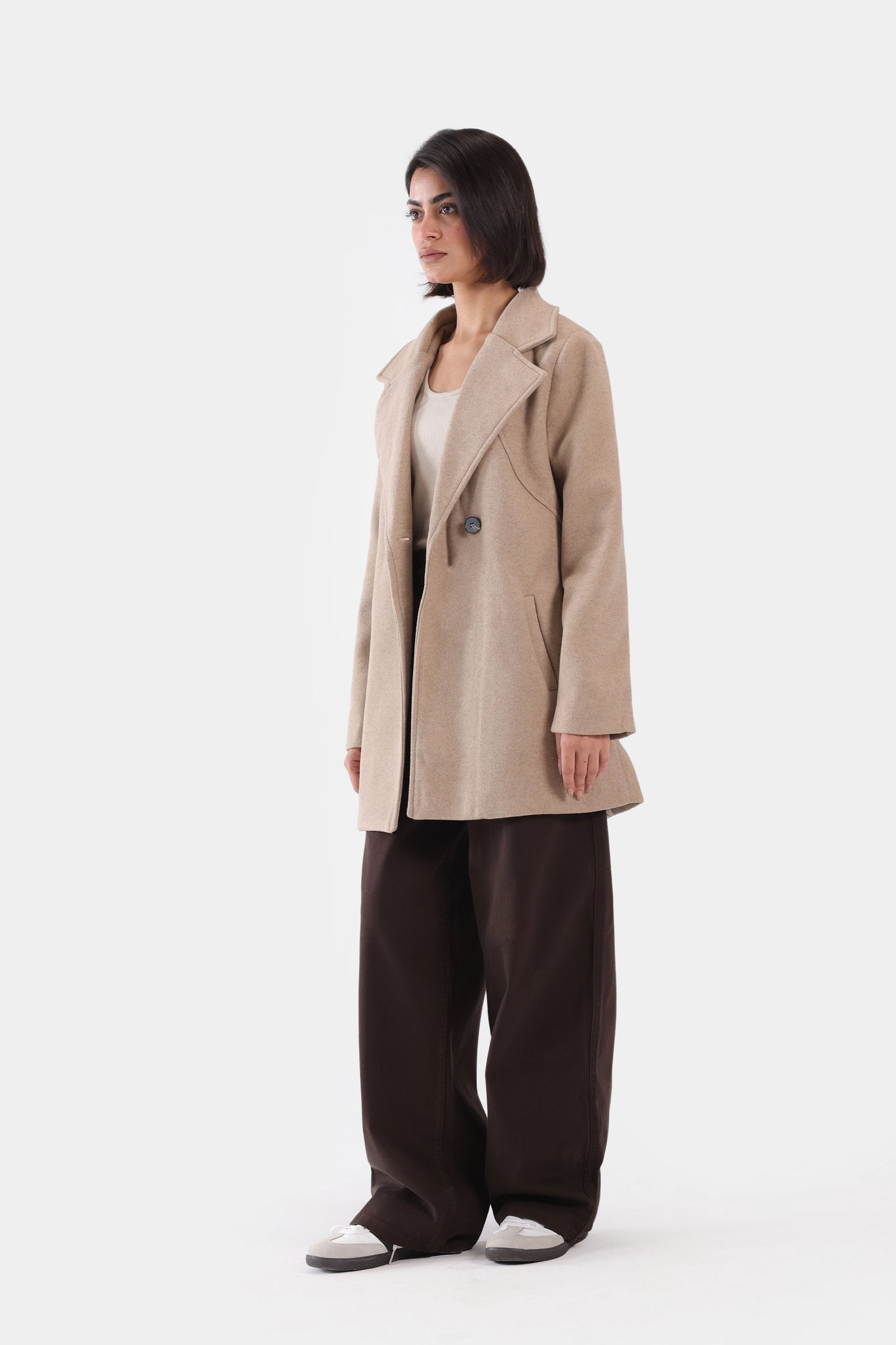 Melange Tweed Coat - Cougar Clothing
