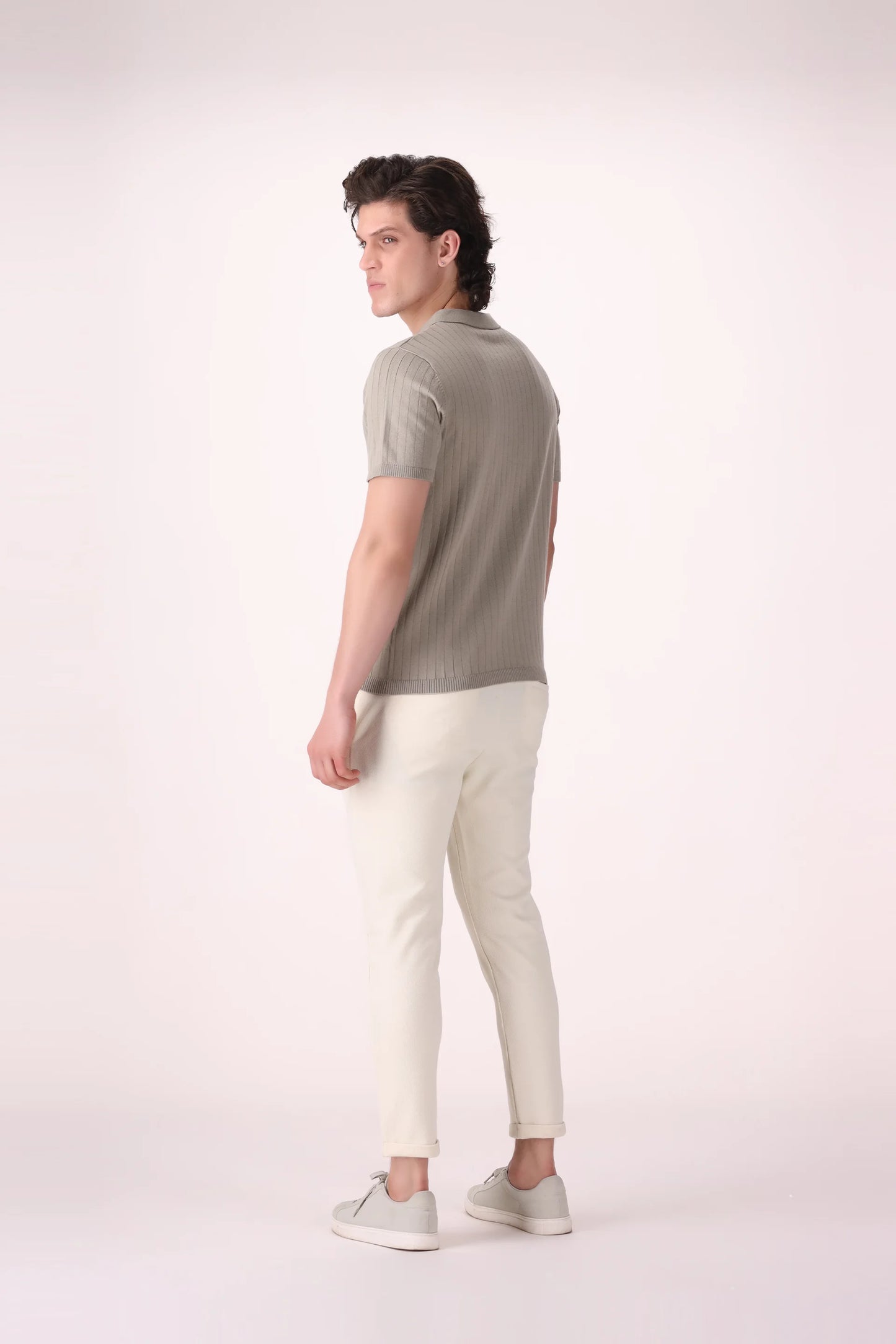 Rib Knit Polo - Cougar Clothing