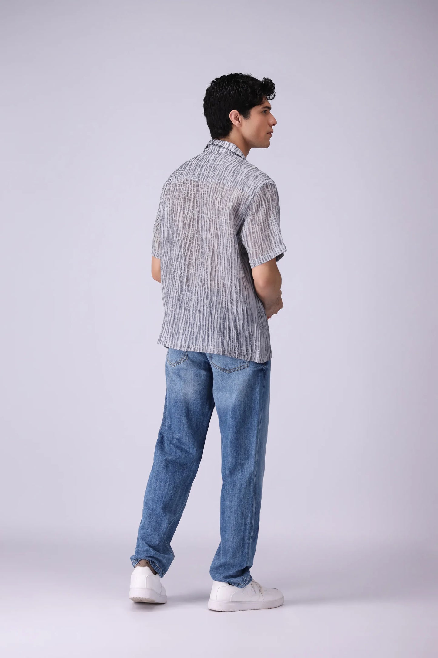 Tie-Dye Textured Shirt - Cougar Clothing