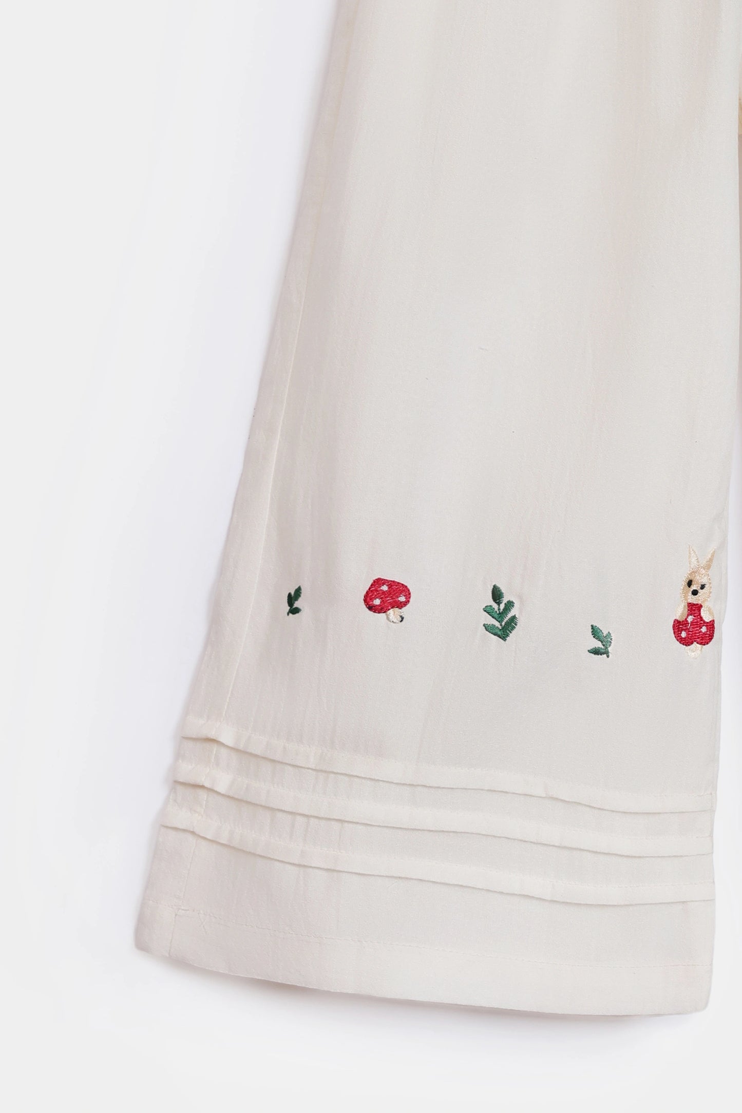 Self Jacquard Embroidered Trousers - Cougar Clothing