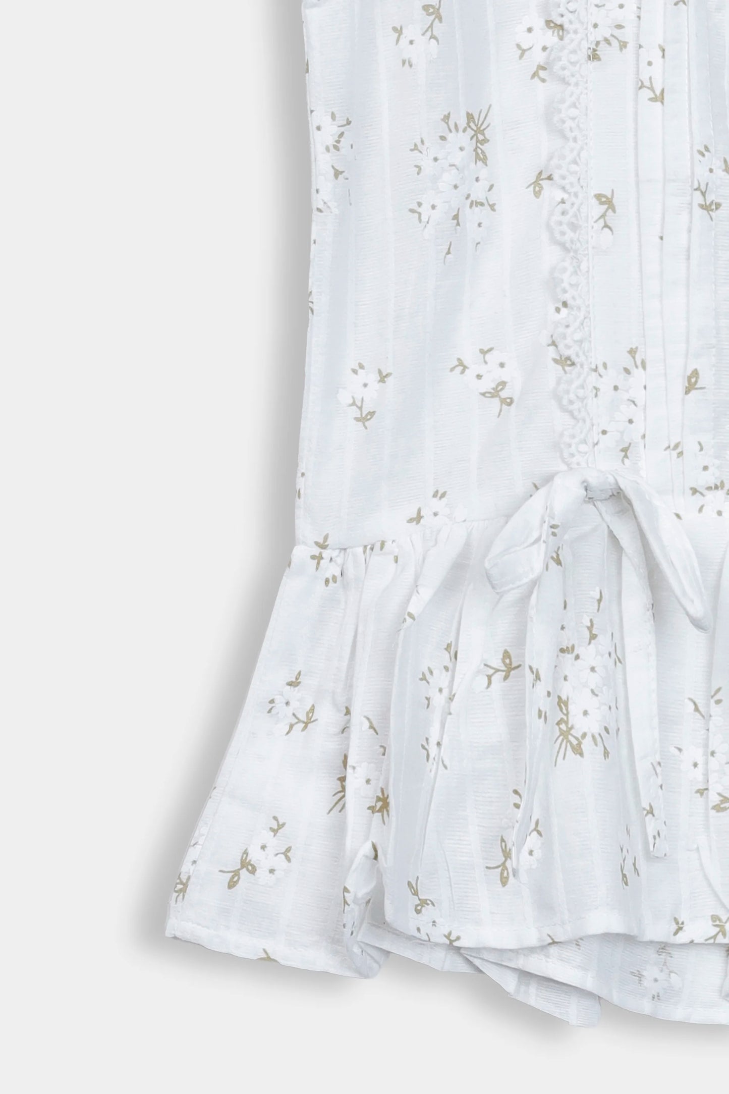 Printed Pleated Top - Cougar Clothing