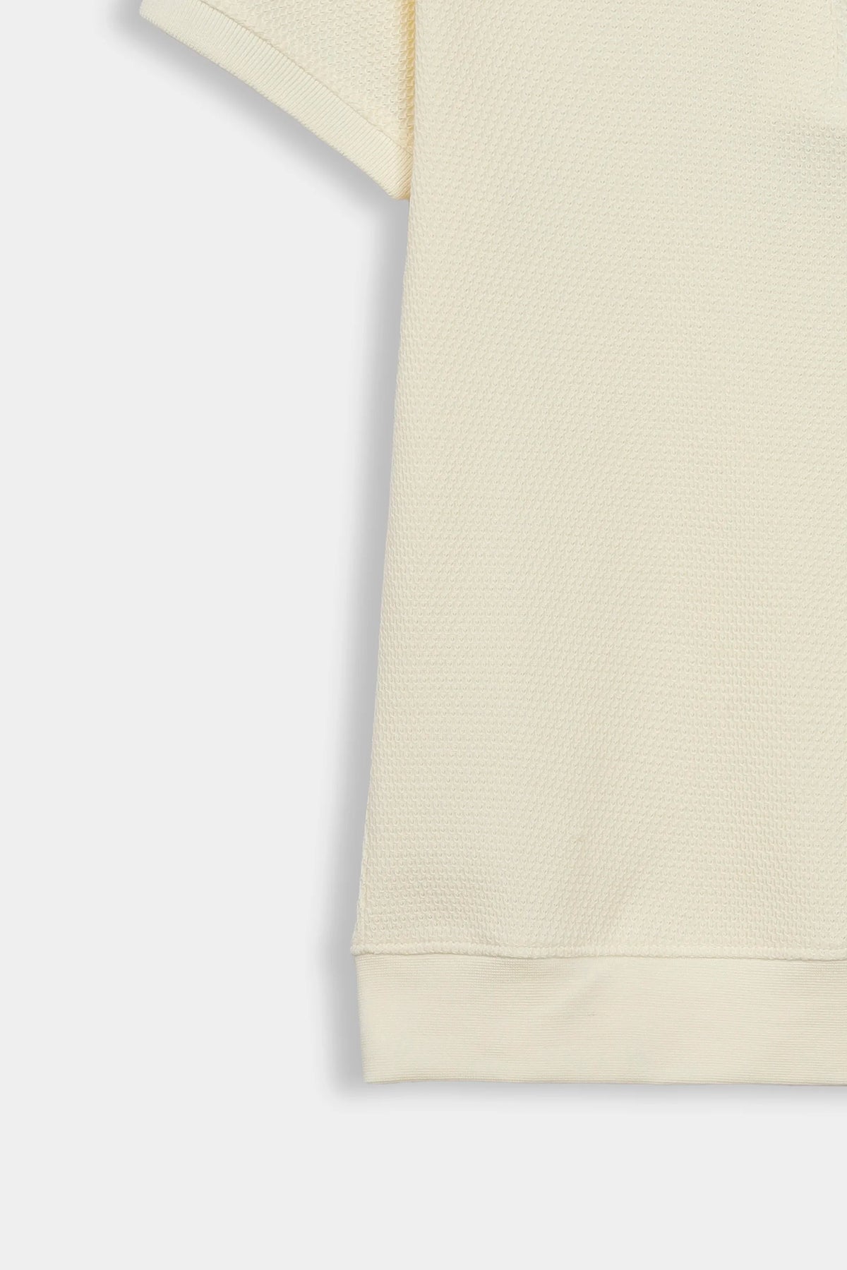 Quarter Zip Popcorn Polo - Cougar Clothing