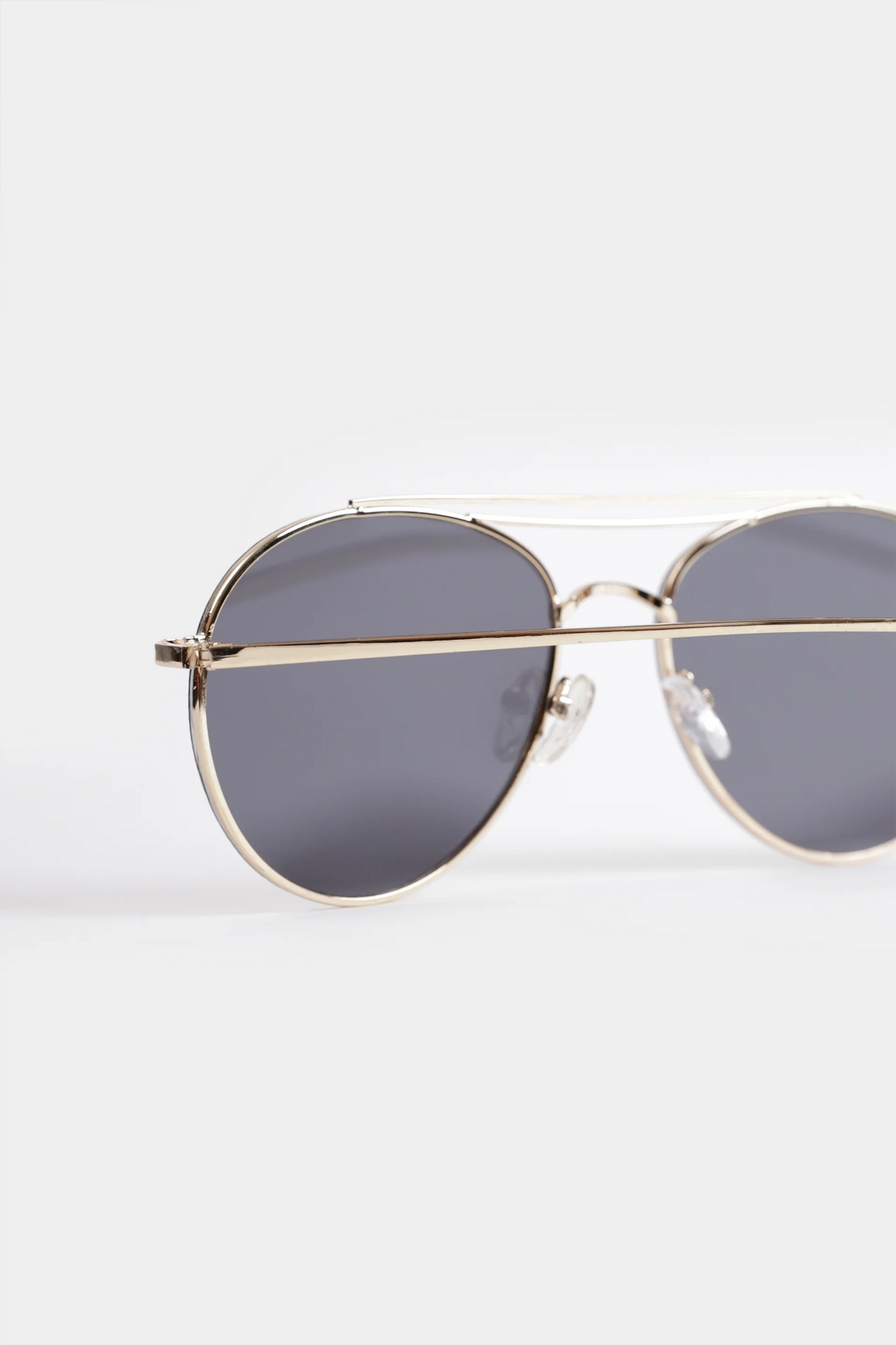 Slim Gold Frame Aviator Sunglasses - Cougar Clothing