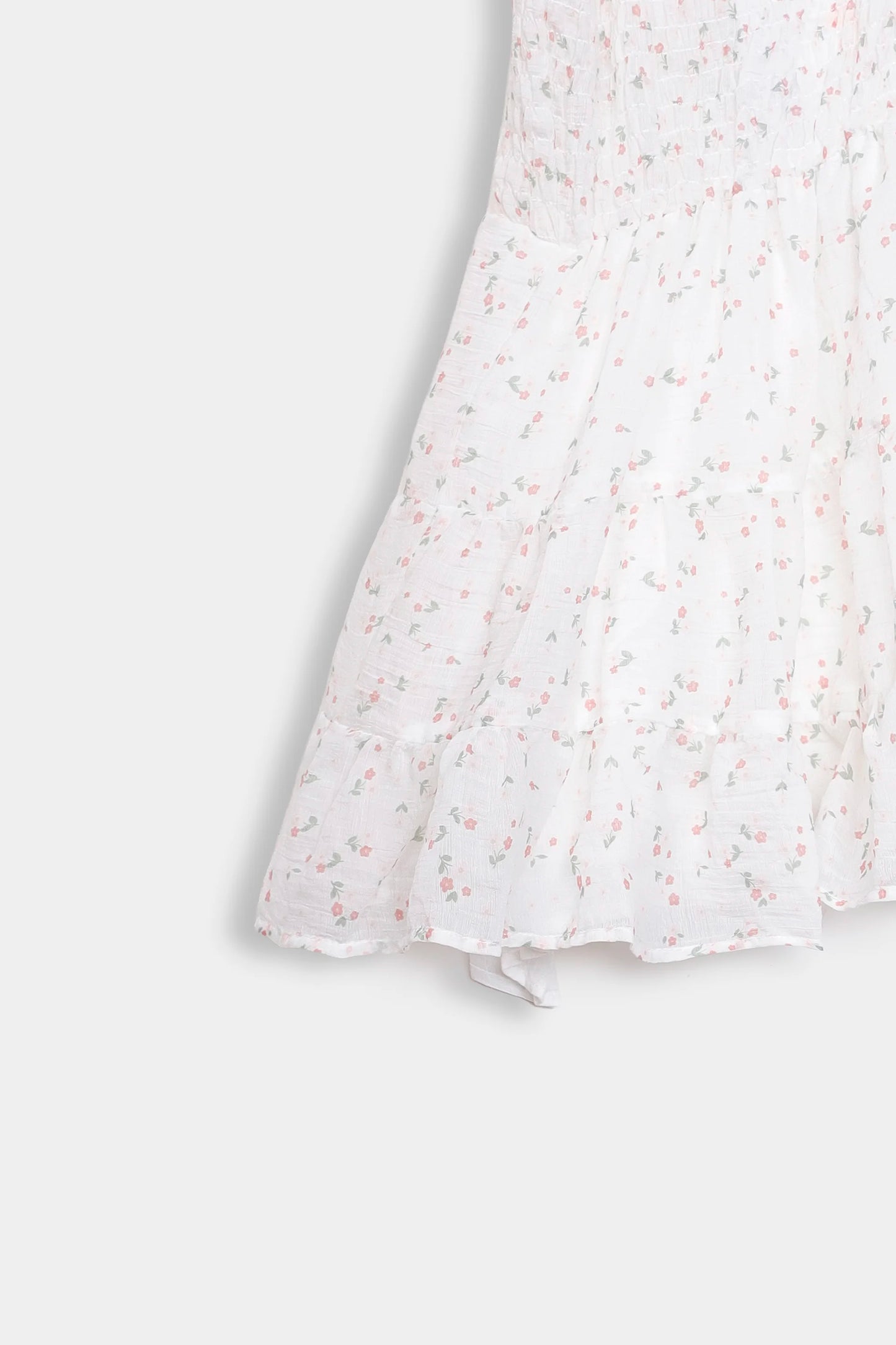 Asymmetrical Smocked Dress - Cougar Clothing