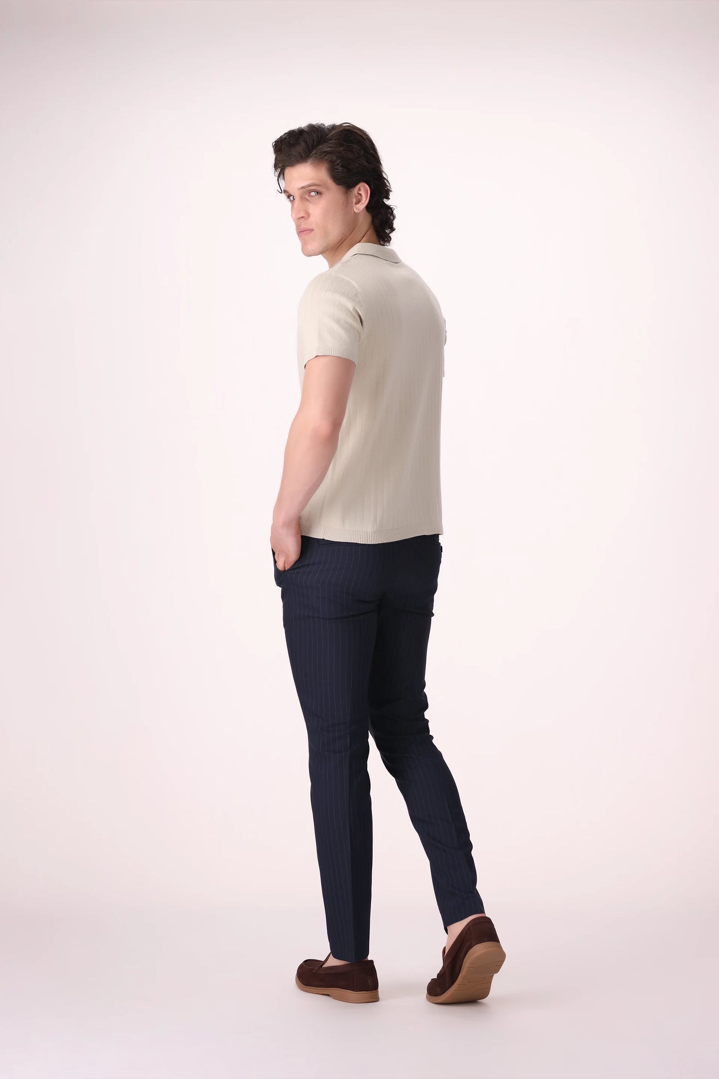 Rib Knit Polo - Cougar Clothing