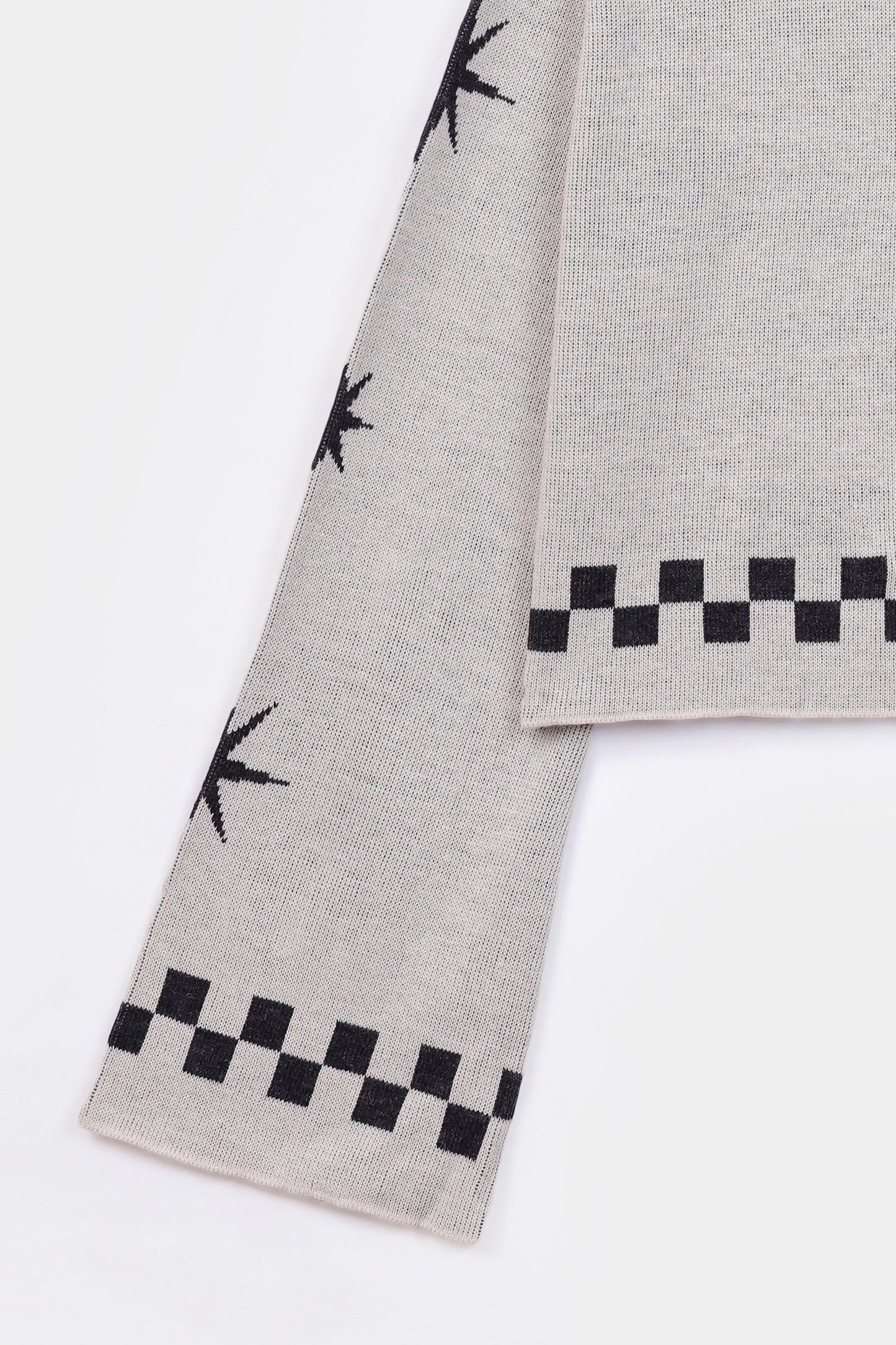 Cropped Jacquard Sweater - Cougar Clothing