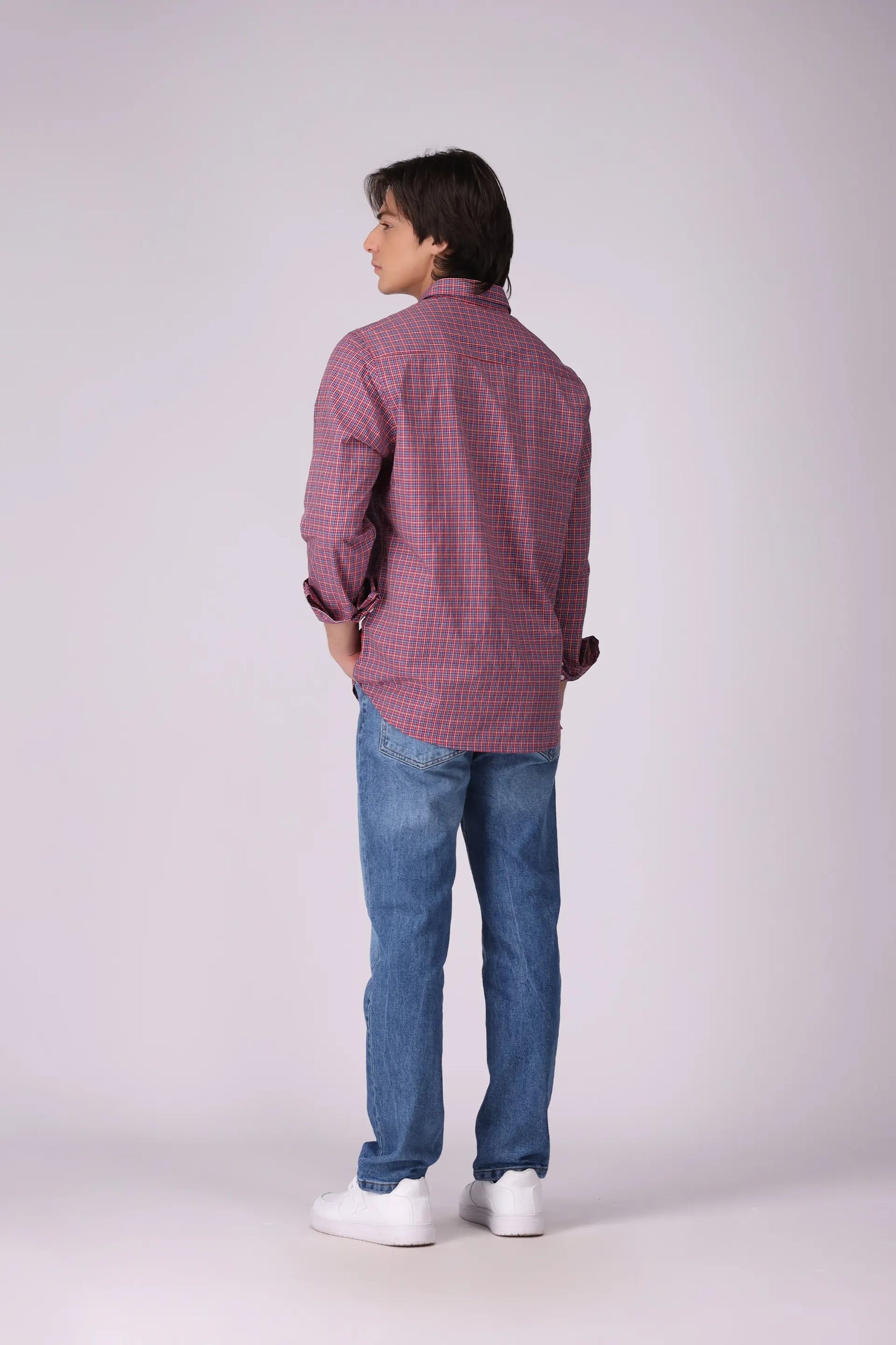 Regular Fit Graph Check Shirt - Cougar Clothing