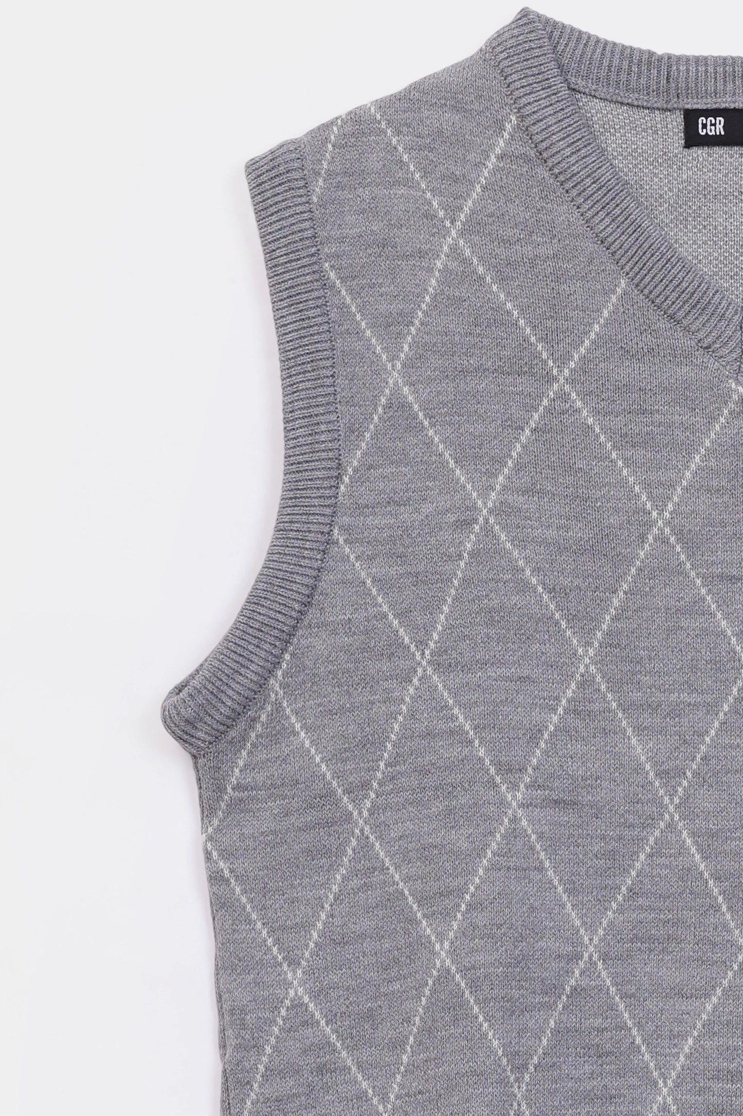 Patterned Sweater Vest - Cougar Clothing