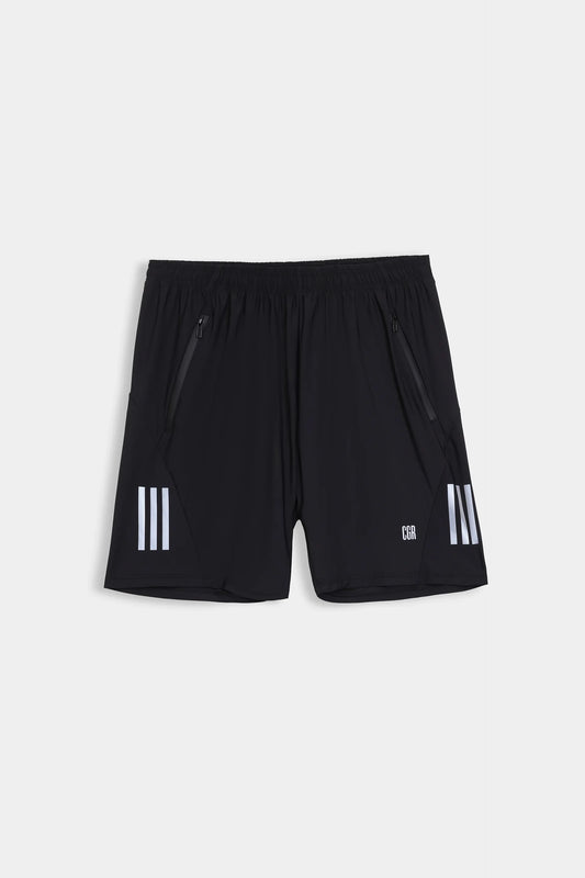 Activewear Shorts With Mesh Panel - Cougar Clothing