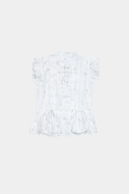 Printed Pleated Top - Cougar Clothing
